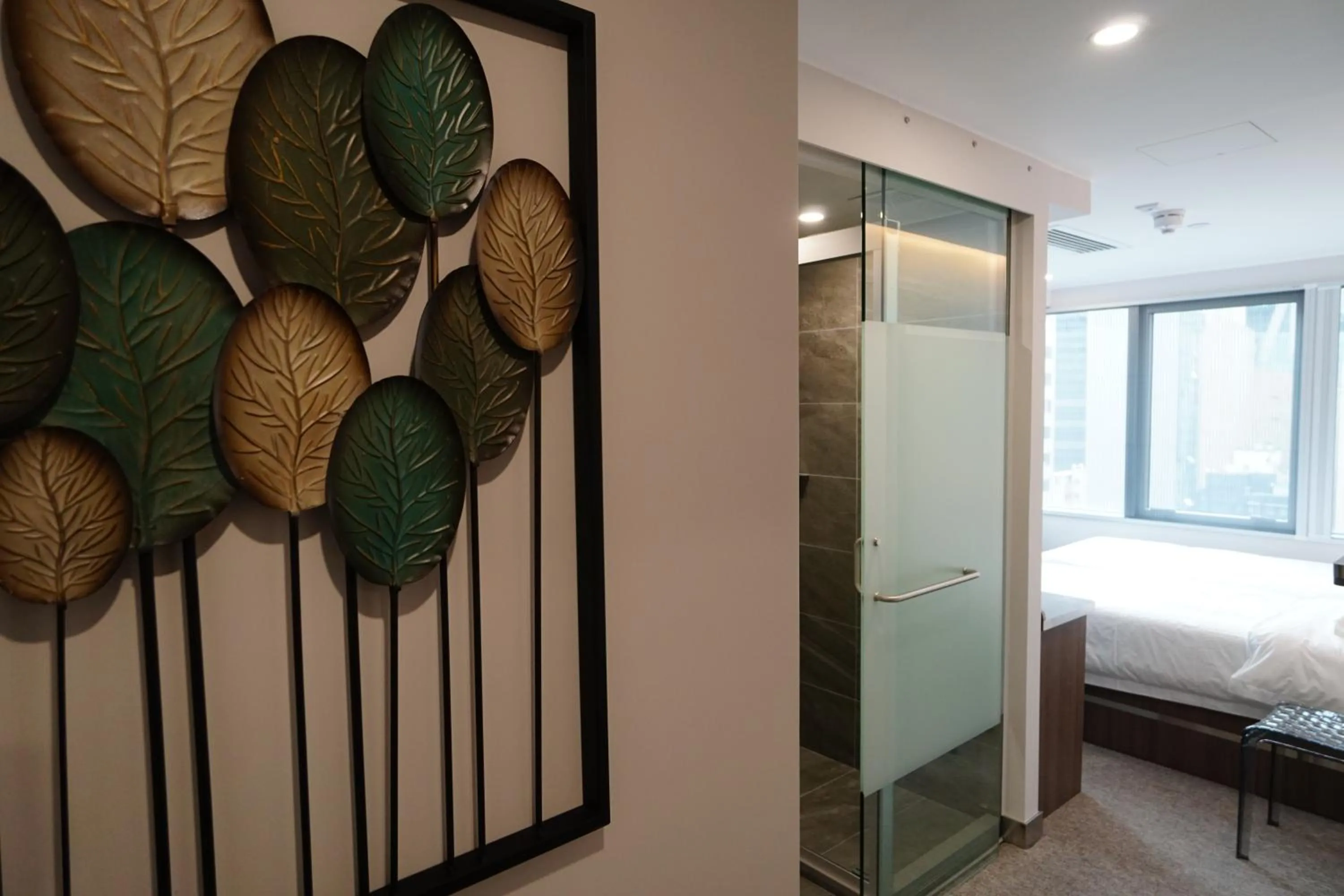 Decorative detail, Bed in MK STAY - formerly HOTEL MK