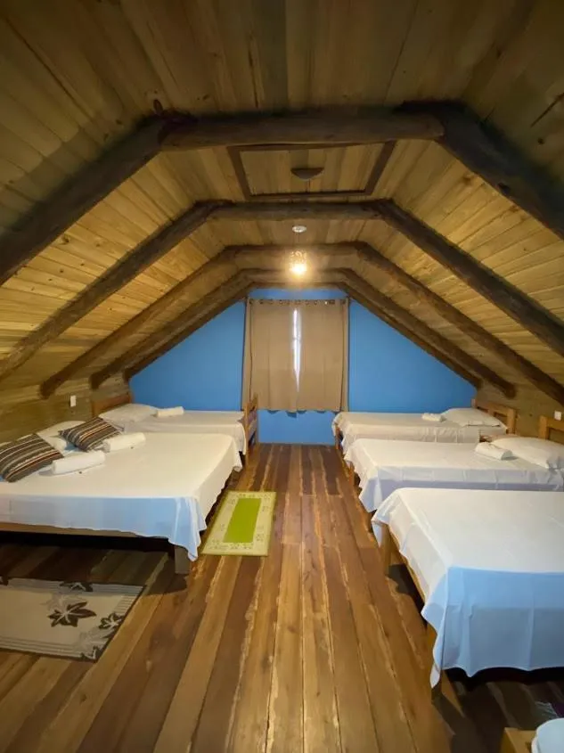 Bed in Pousada & Camping Nativos dos Canyons