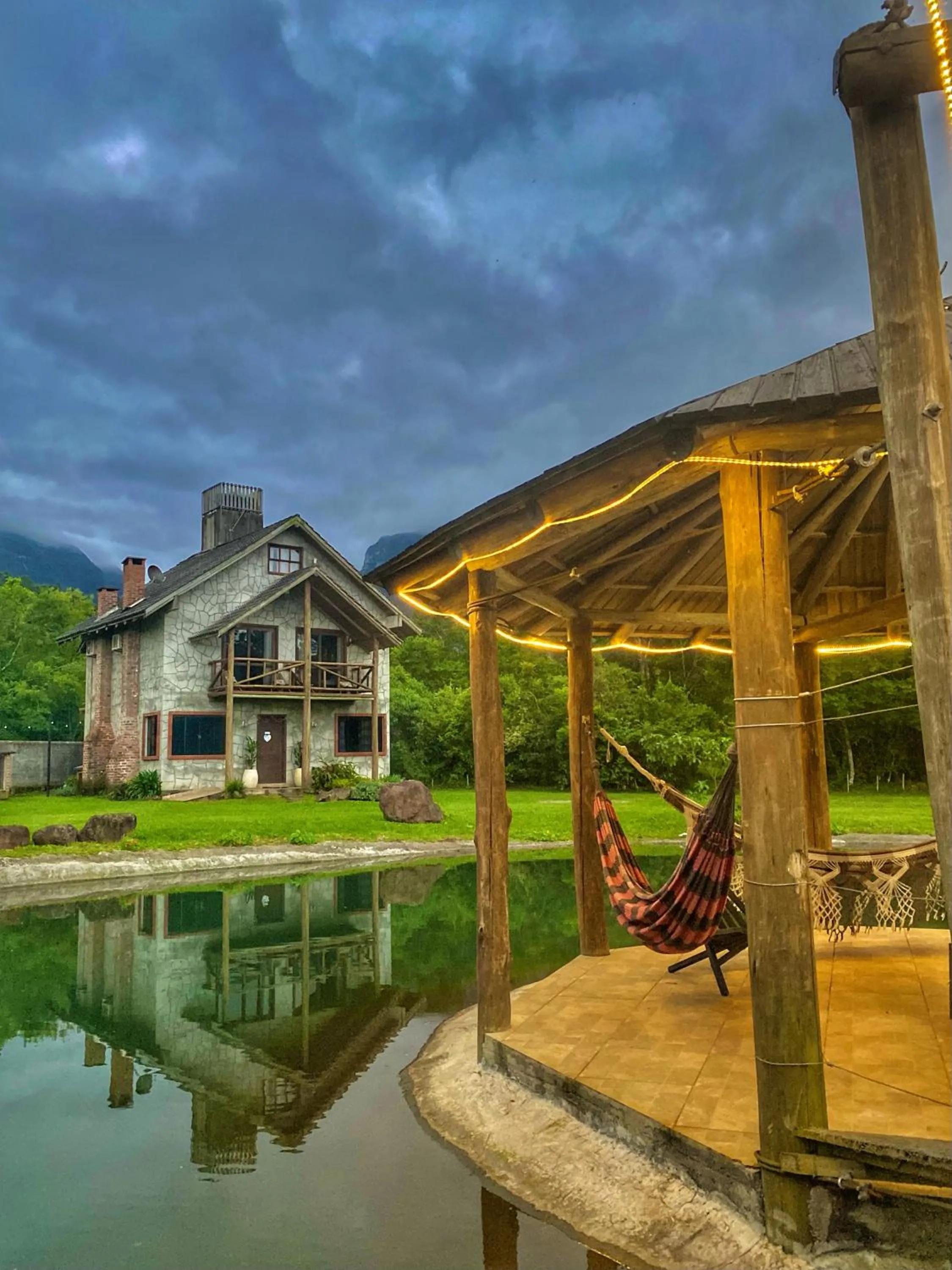 Lake view in Pousada & Camping Nativos dos Canyons