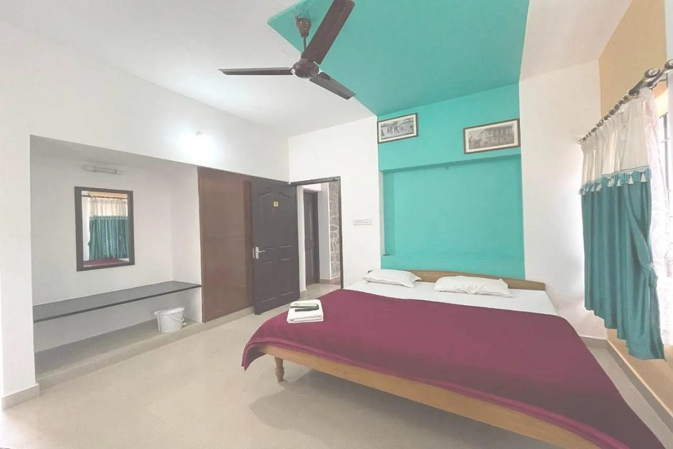 Bed in KBS Sree Paradise Kodai