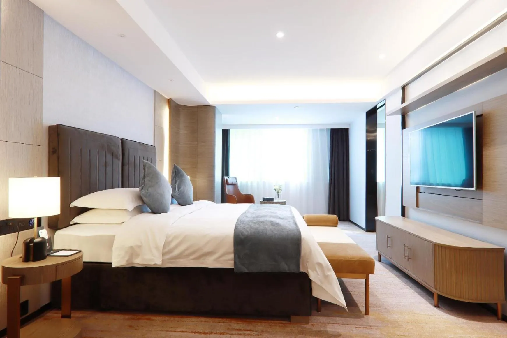 Bedroom, Bed in Zhong Tai Lai Hotel Shenzhen