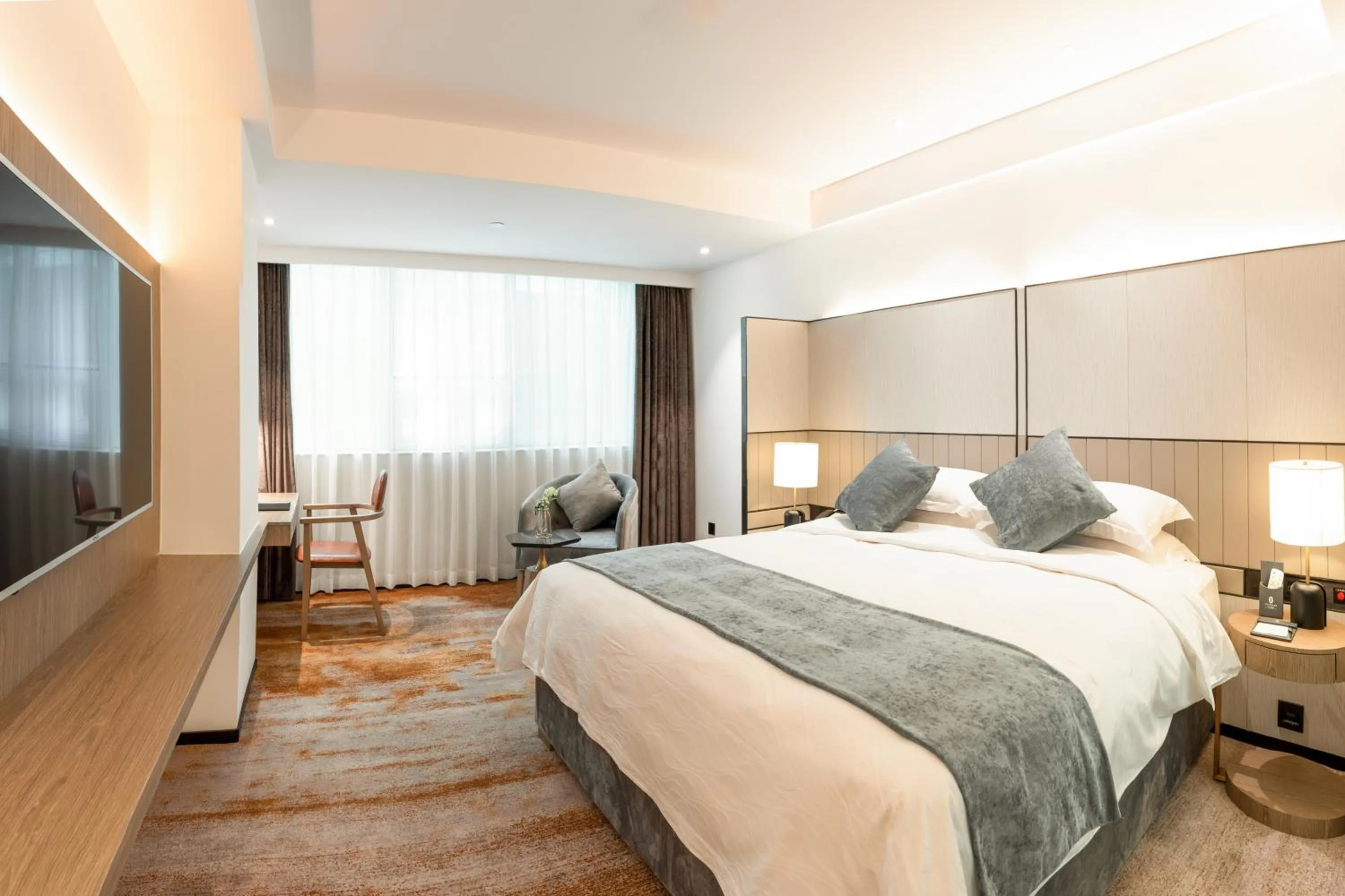 Bedroom, Bed in Zhong Tai Lai Hotel Shenzhen
