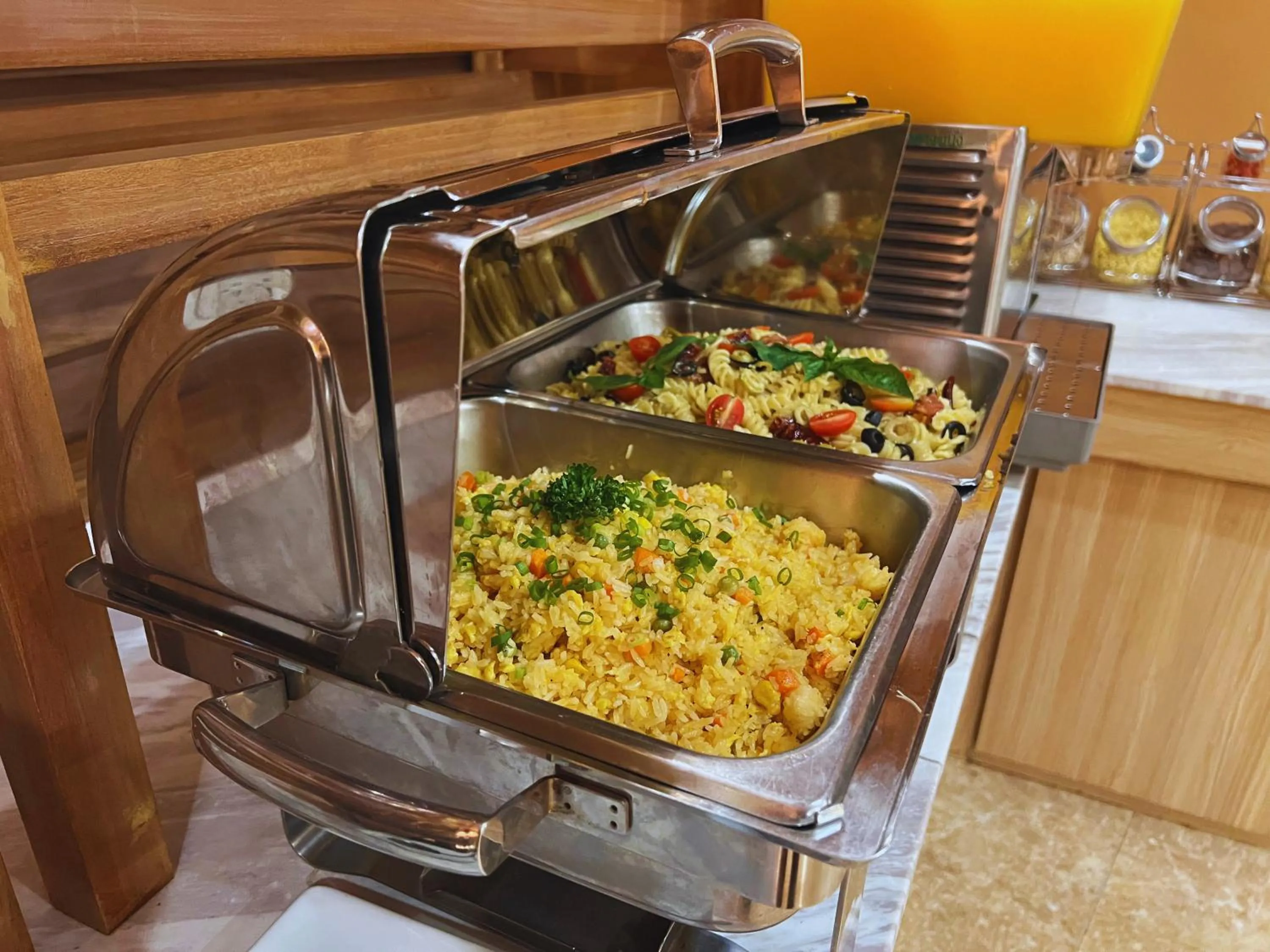 Buffet breakfast in Sunday Villa Sirilanna Hotel