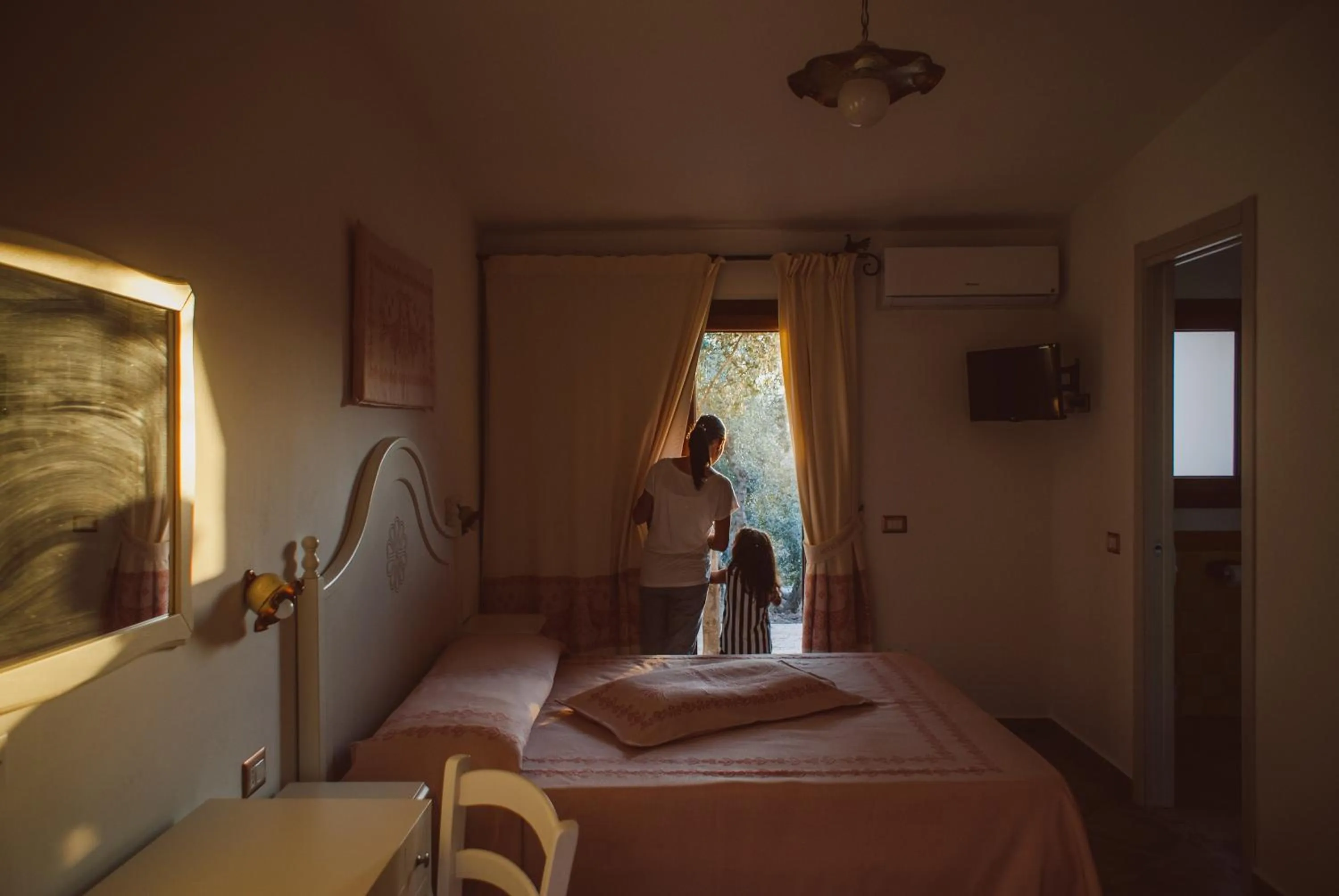 Patio, Bed in Hotel Barbagia