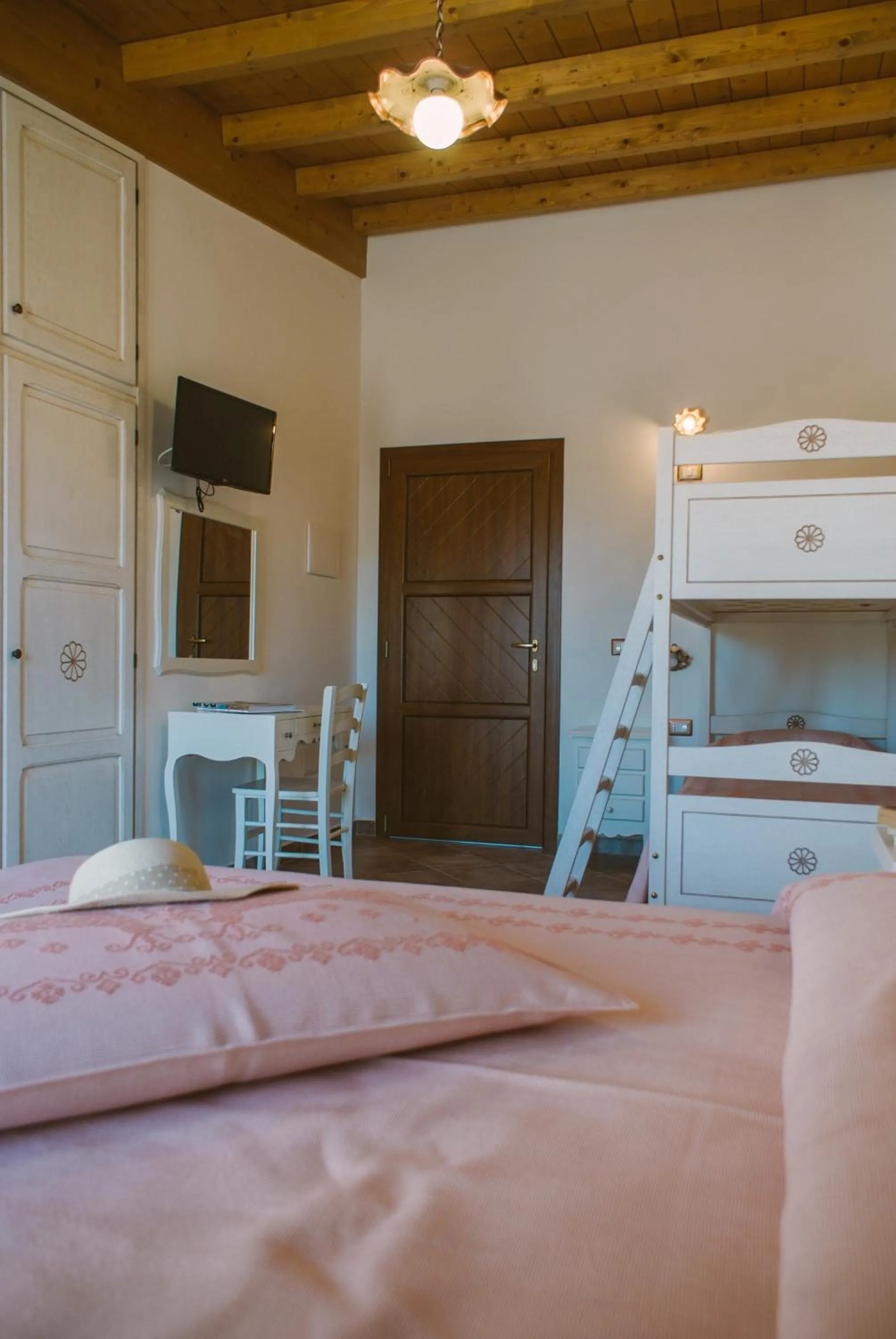 Bed in Hotel Barbagia