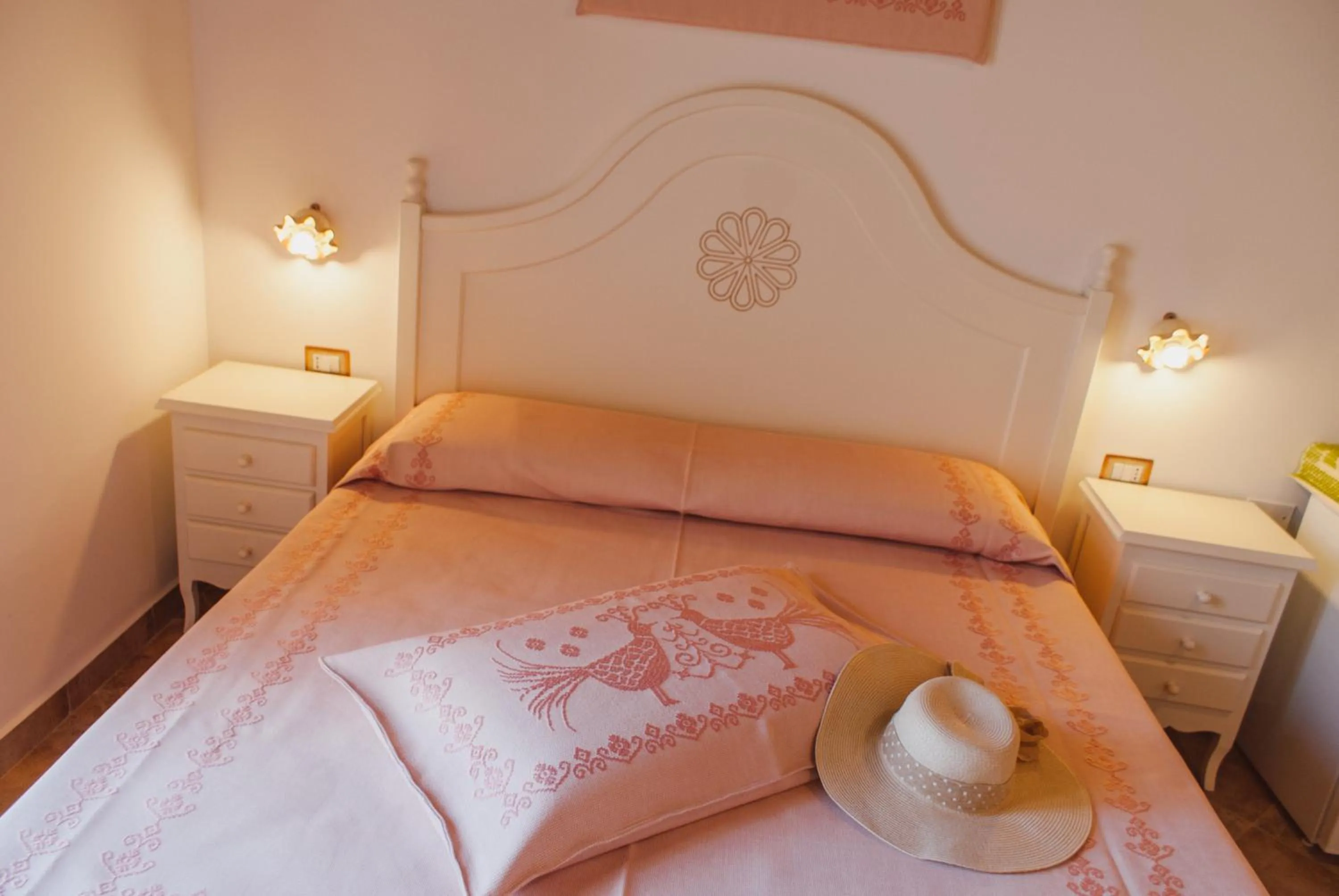 Bed in Hotel Barbagia