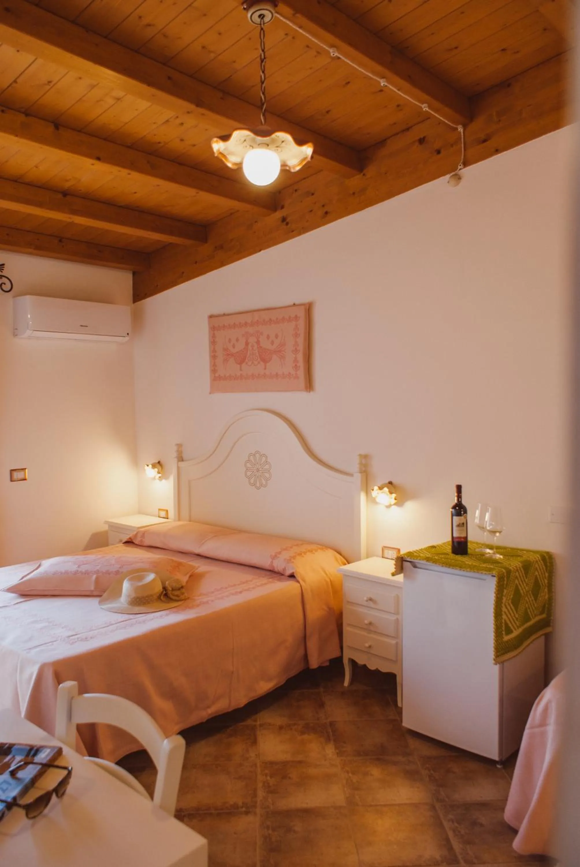 Bed in Hotel Barbagia