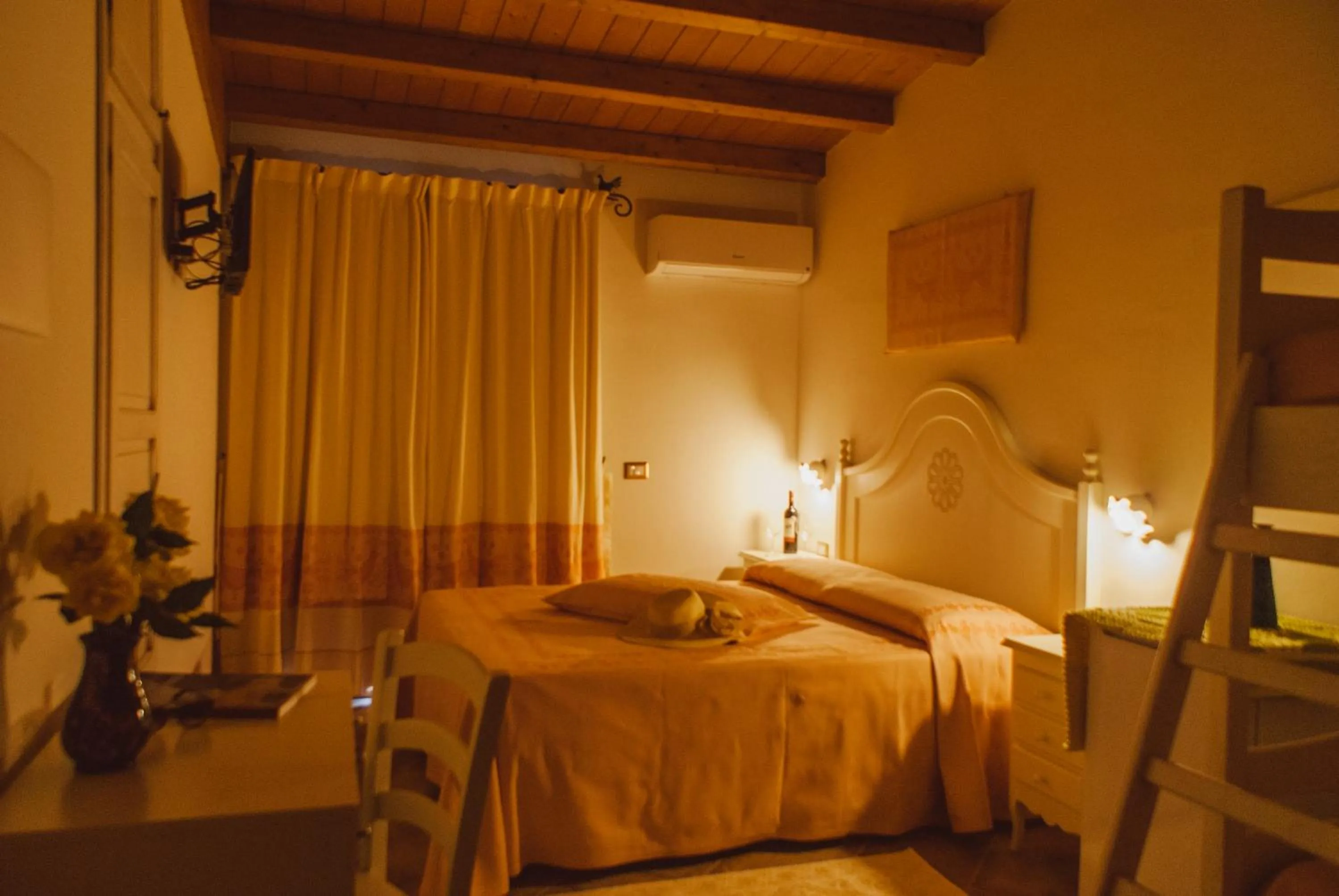 Bed in Hotel Barbagia