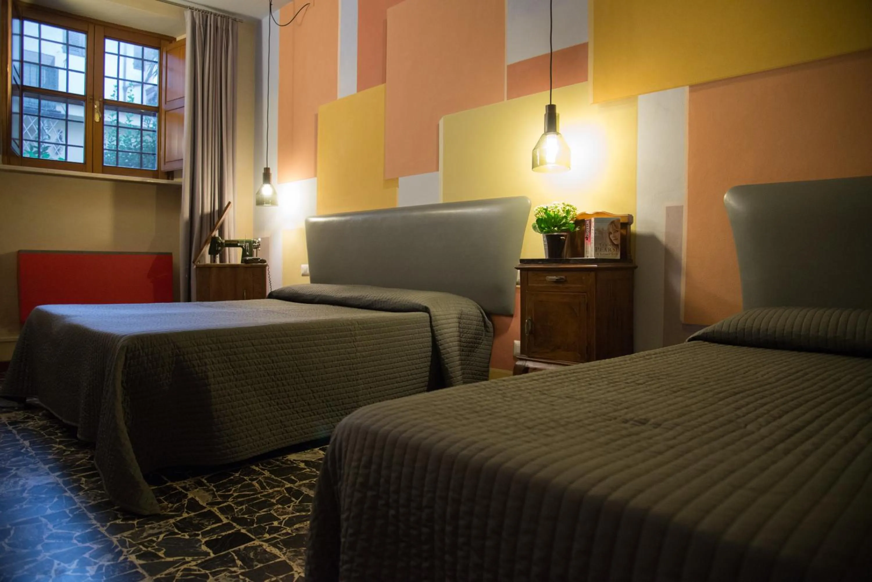 Decorative detail, Bed in Hotel Diana & Depandance