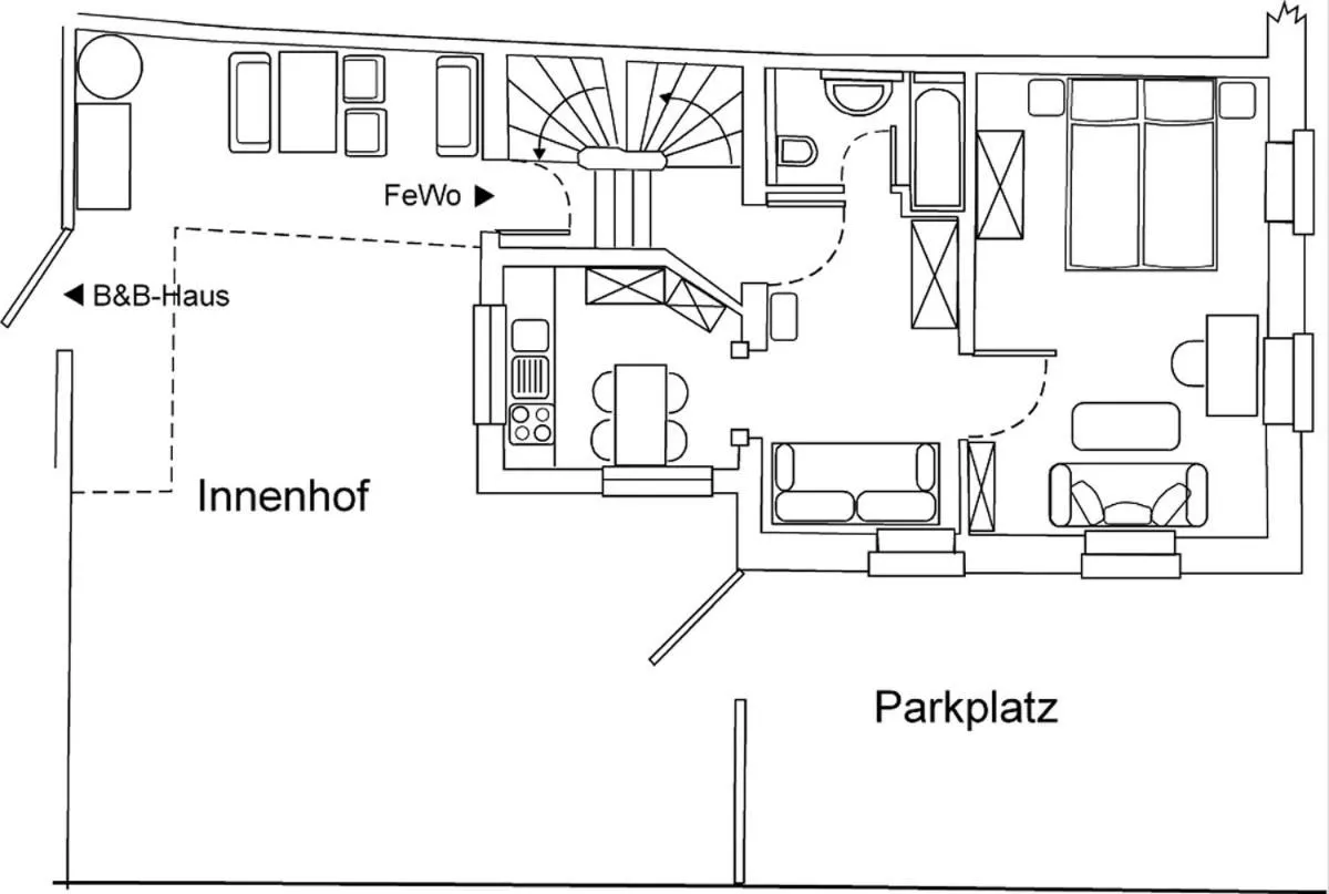Floor plan in Die Sprachpension - The Language Guesthouse