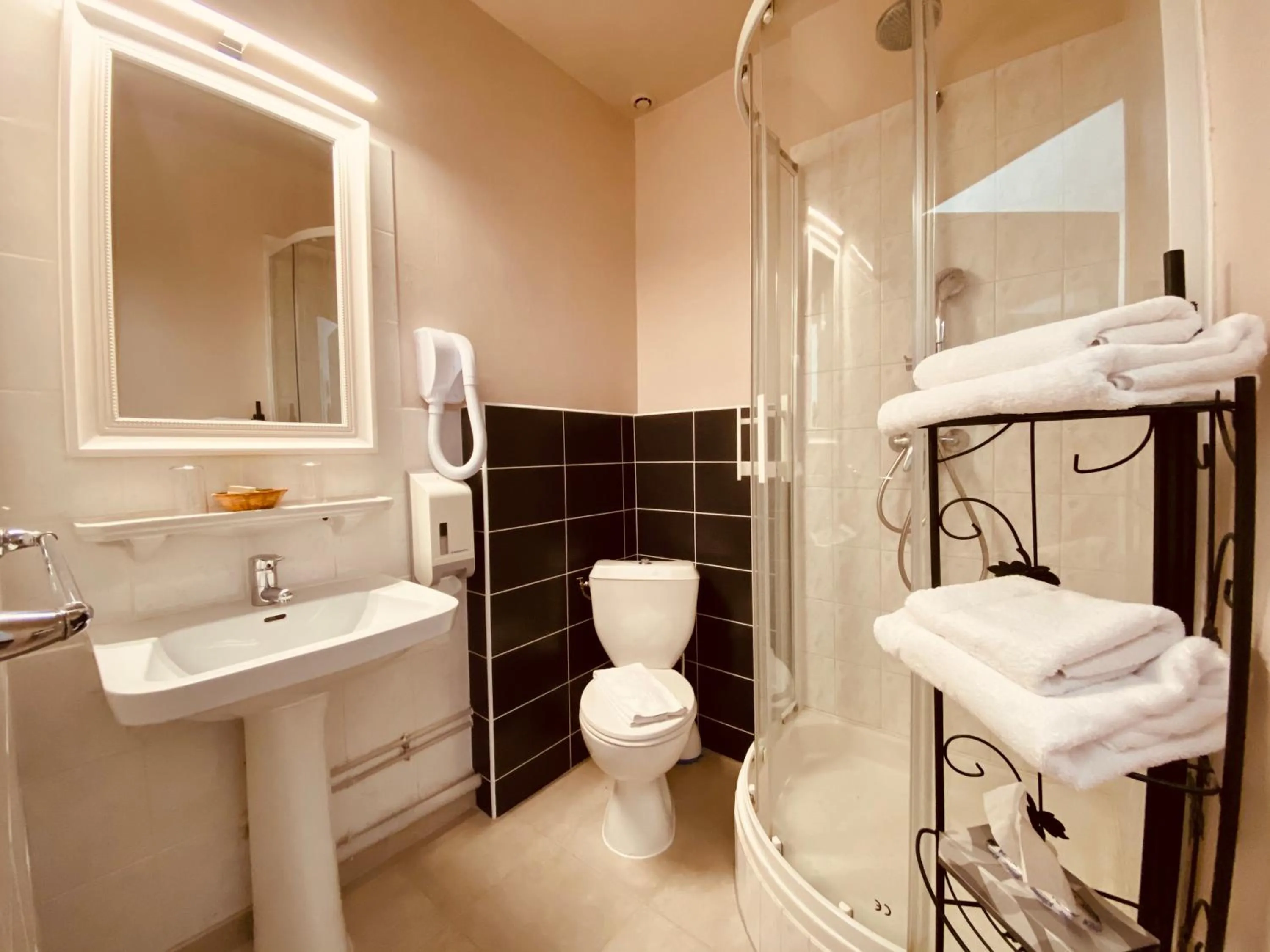 Toilet in Logis Hostellerie la Chaumière