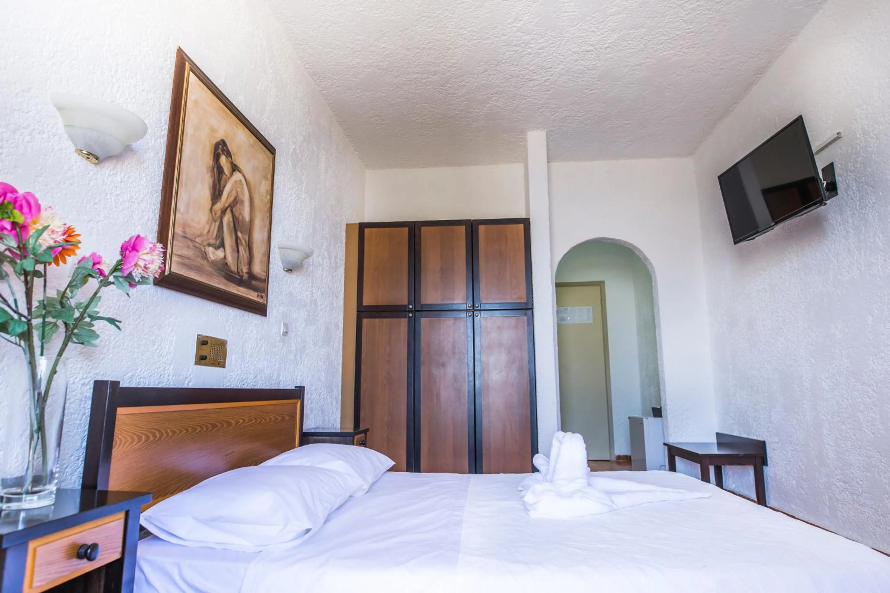 Bed in Creta Aquamarine Hotel