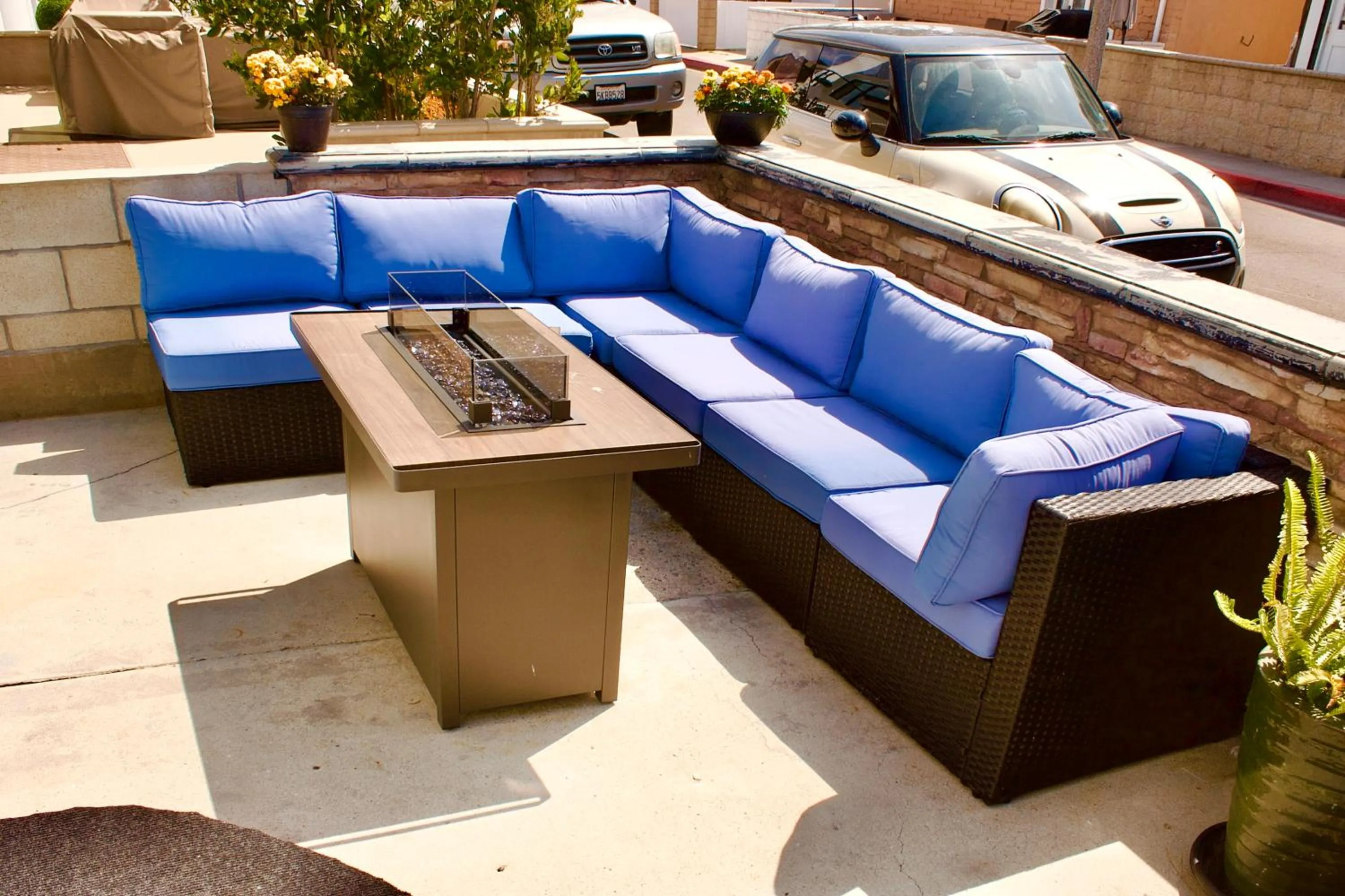 Patio in Sweet Beach Duplex