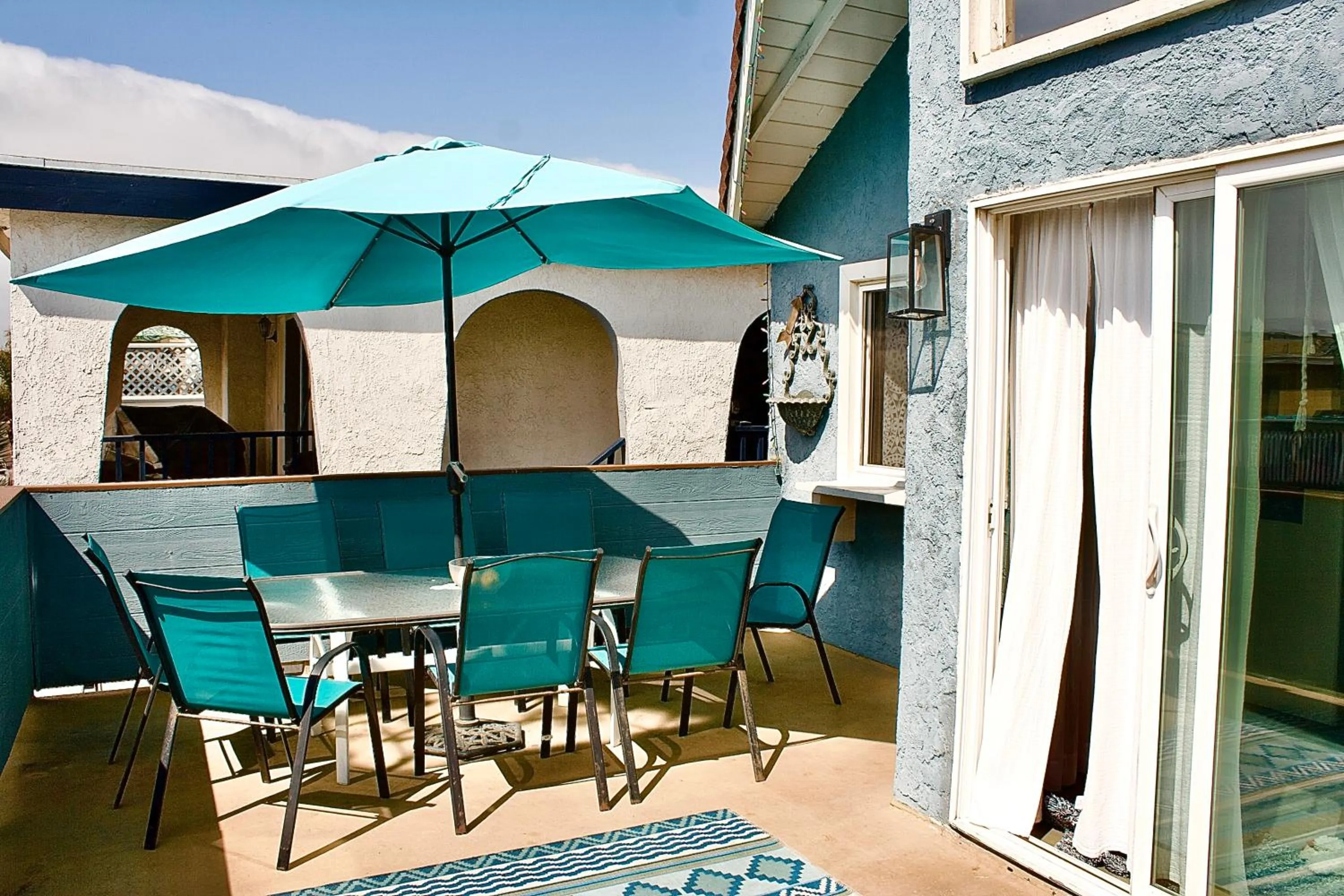Balcony/Terrace in Sweet Beach Duplex