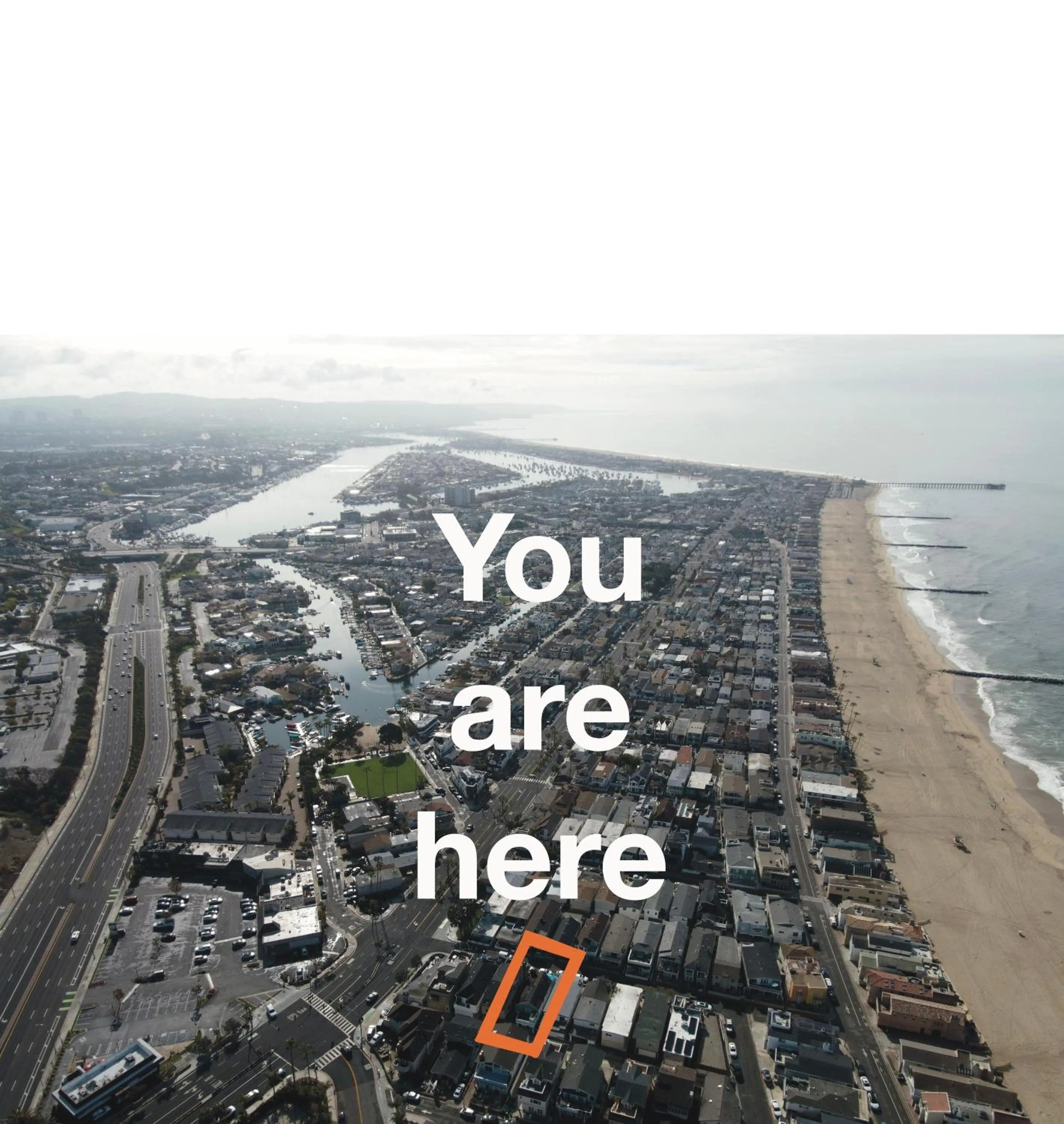 Bird's eye view in Sweet Beach Duplex