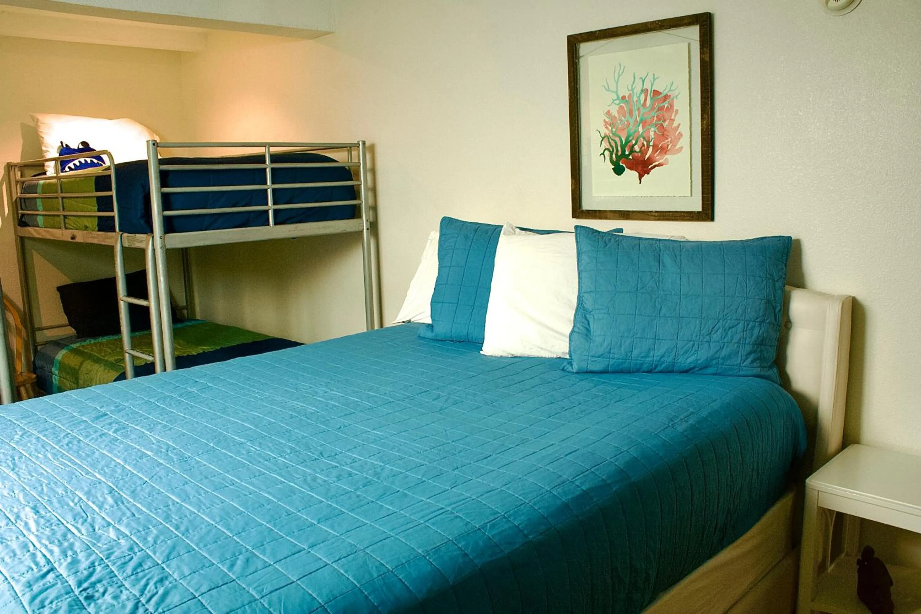 Bed in Sweet Beach Duplex