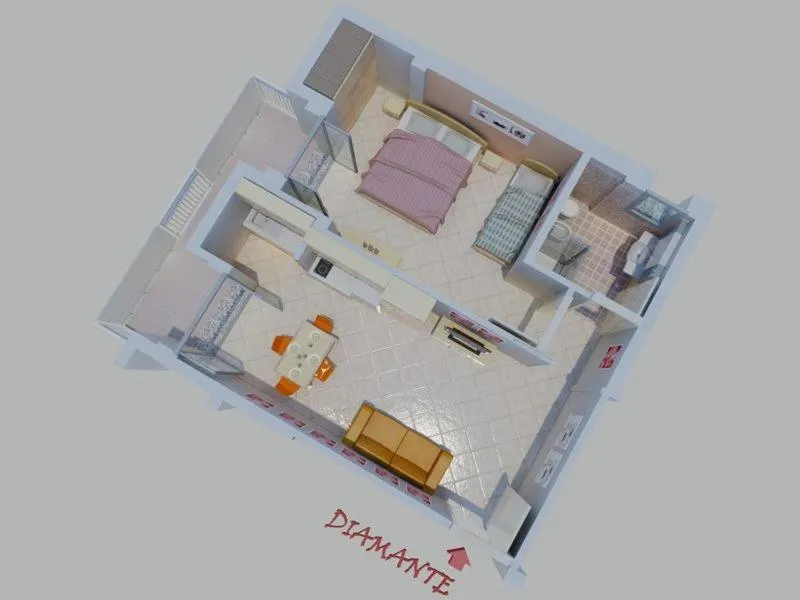 Floor plan in Residence Perla