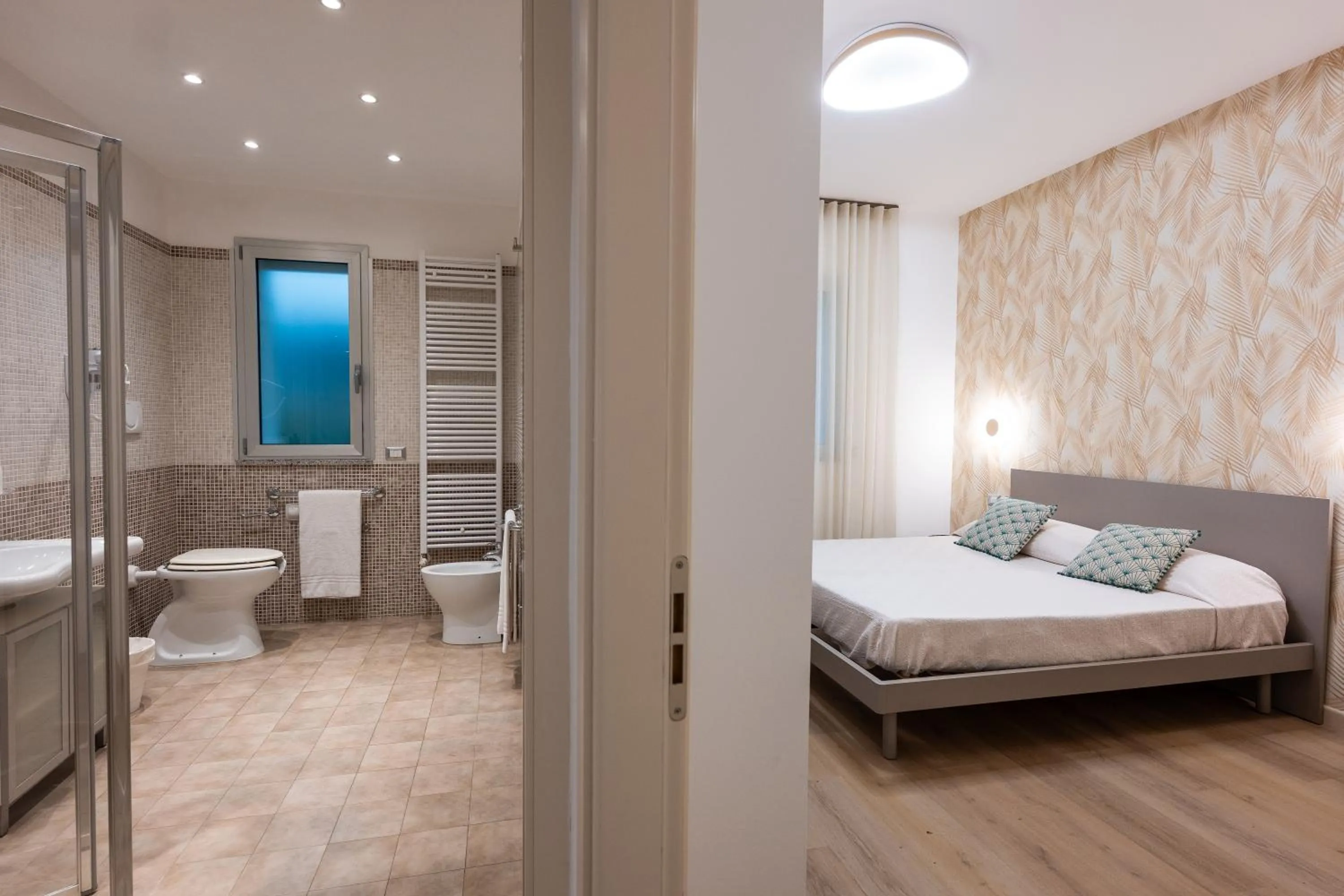 Bathroom, Bed in Residence Perla