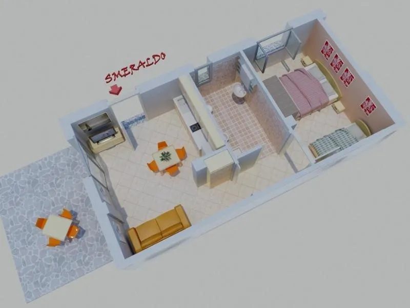 Floor plan in Residence Perla