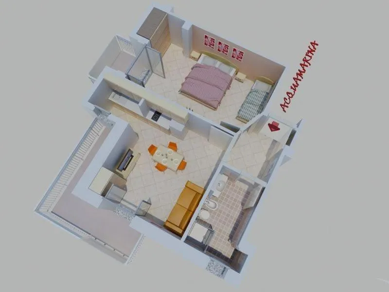 Floor plan in Residence Perla