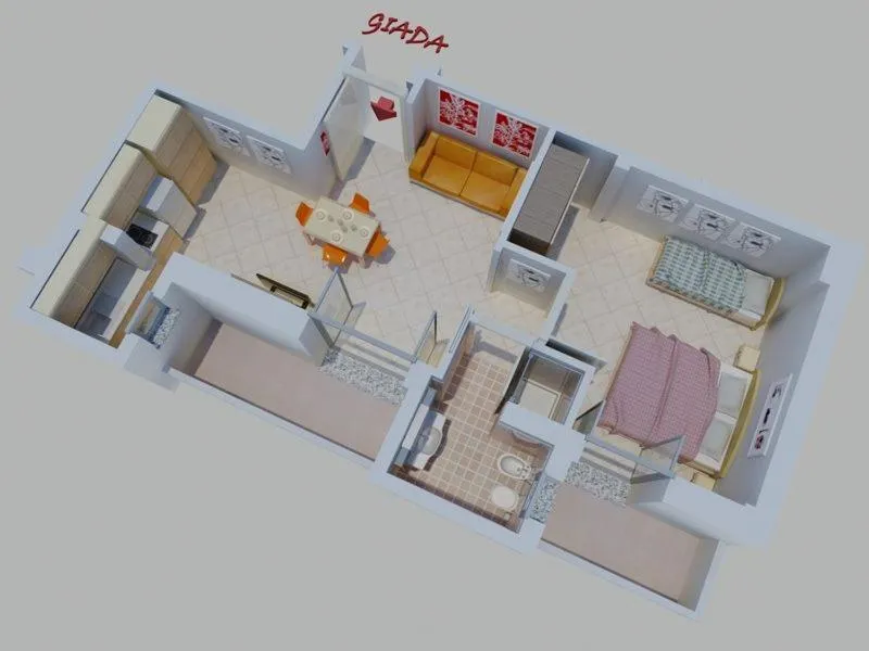 Floor plan in Residence Perla
