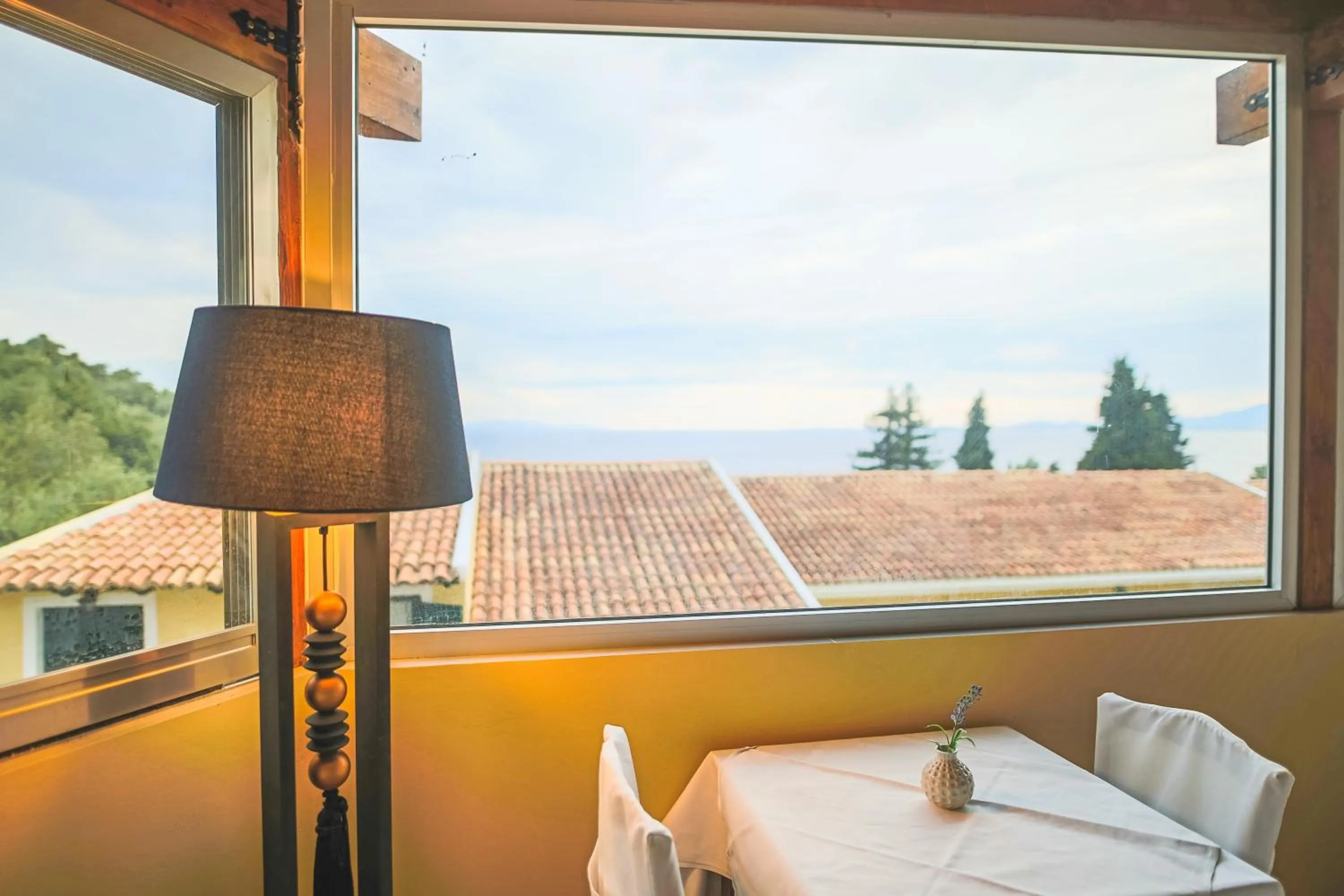 Bed in Corfu Aquamarine Hotel