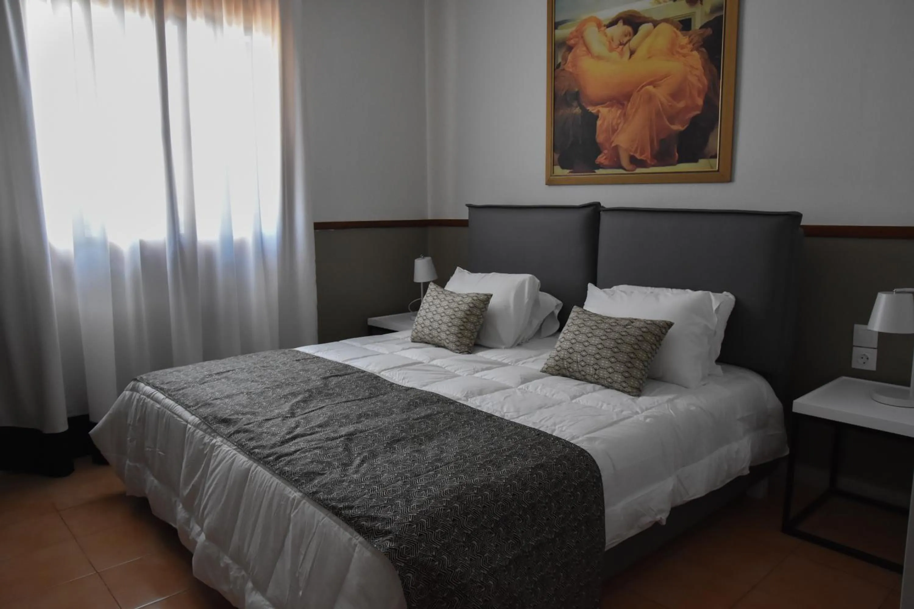 Bed in Corfu Aquamarine Hotel