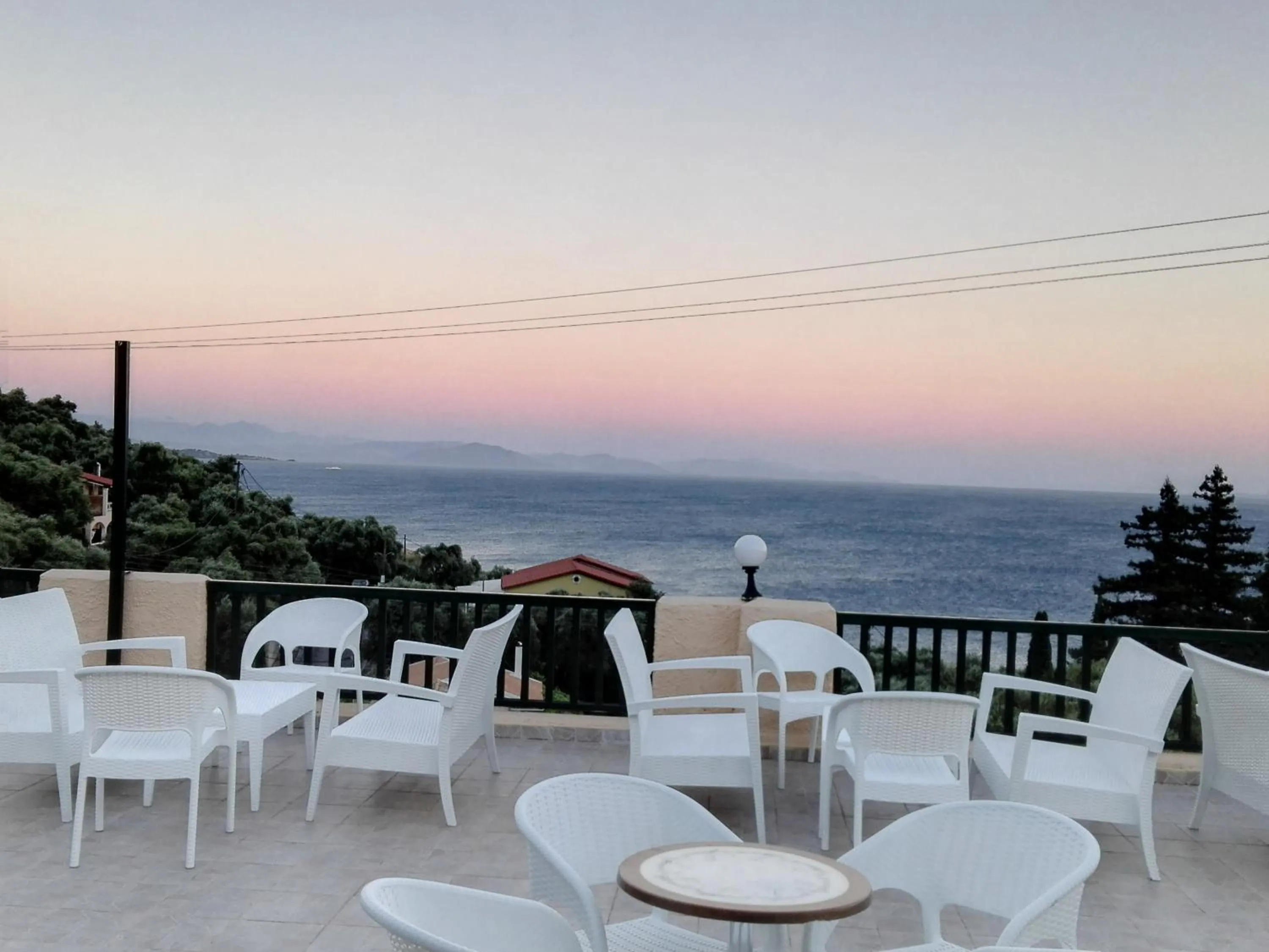 Seating area in Corfu Aquamarine Hotel