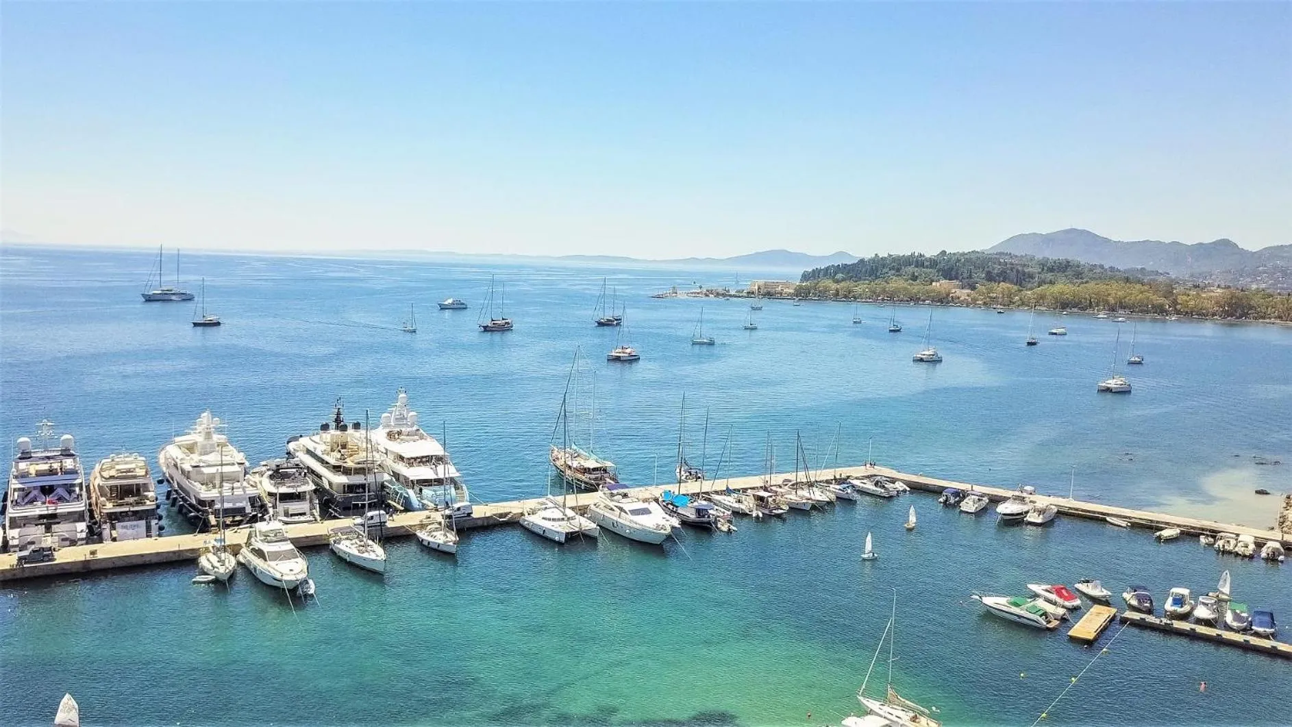 Natural landscape in Corfu Aquamarine Hotel