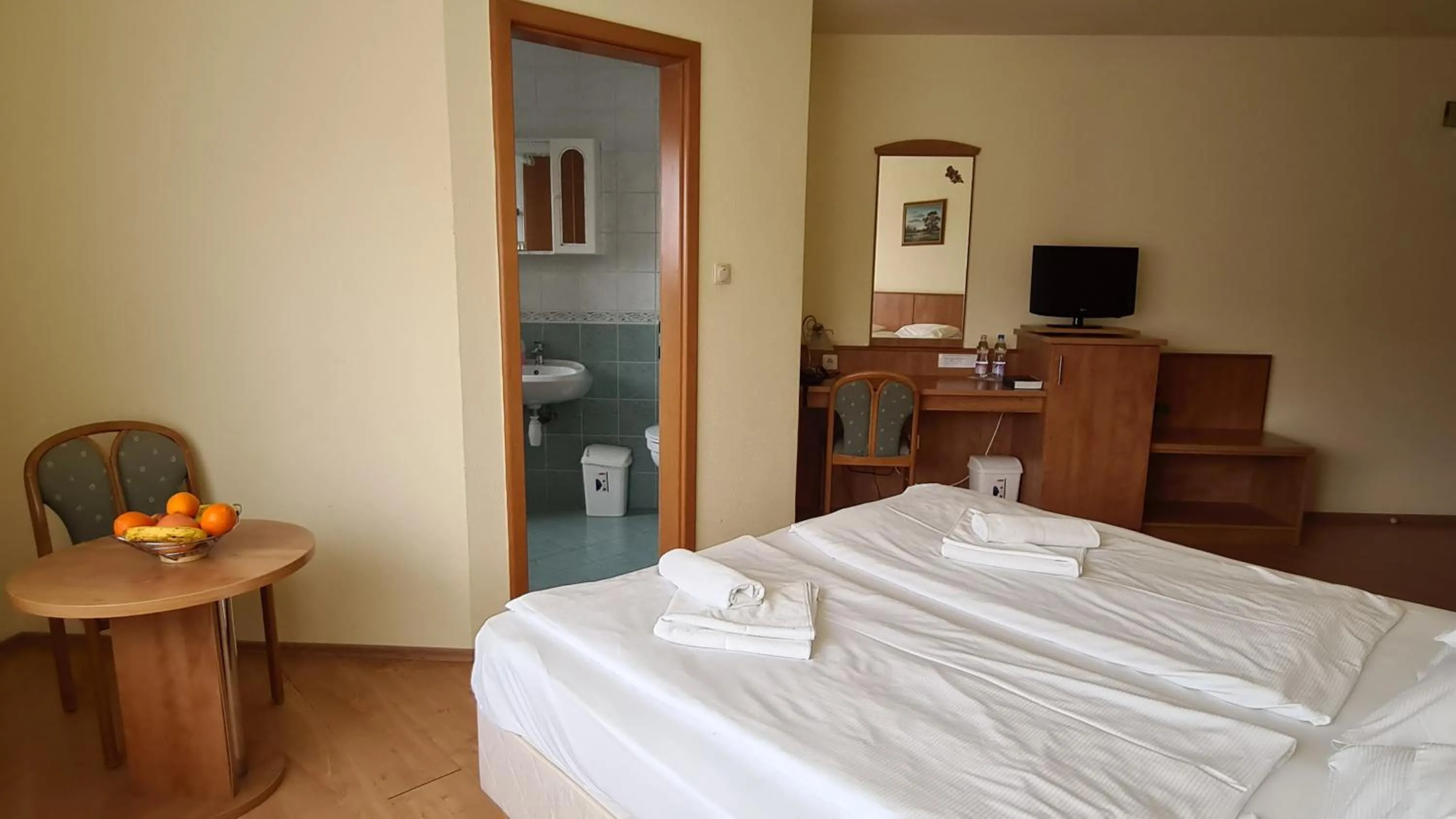 Bed in Aqua Therm Hotel