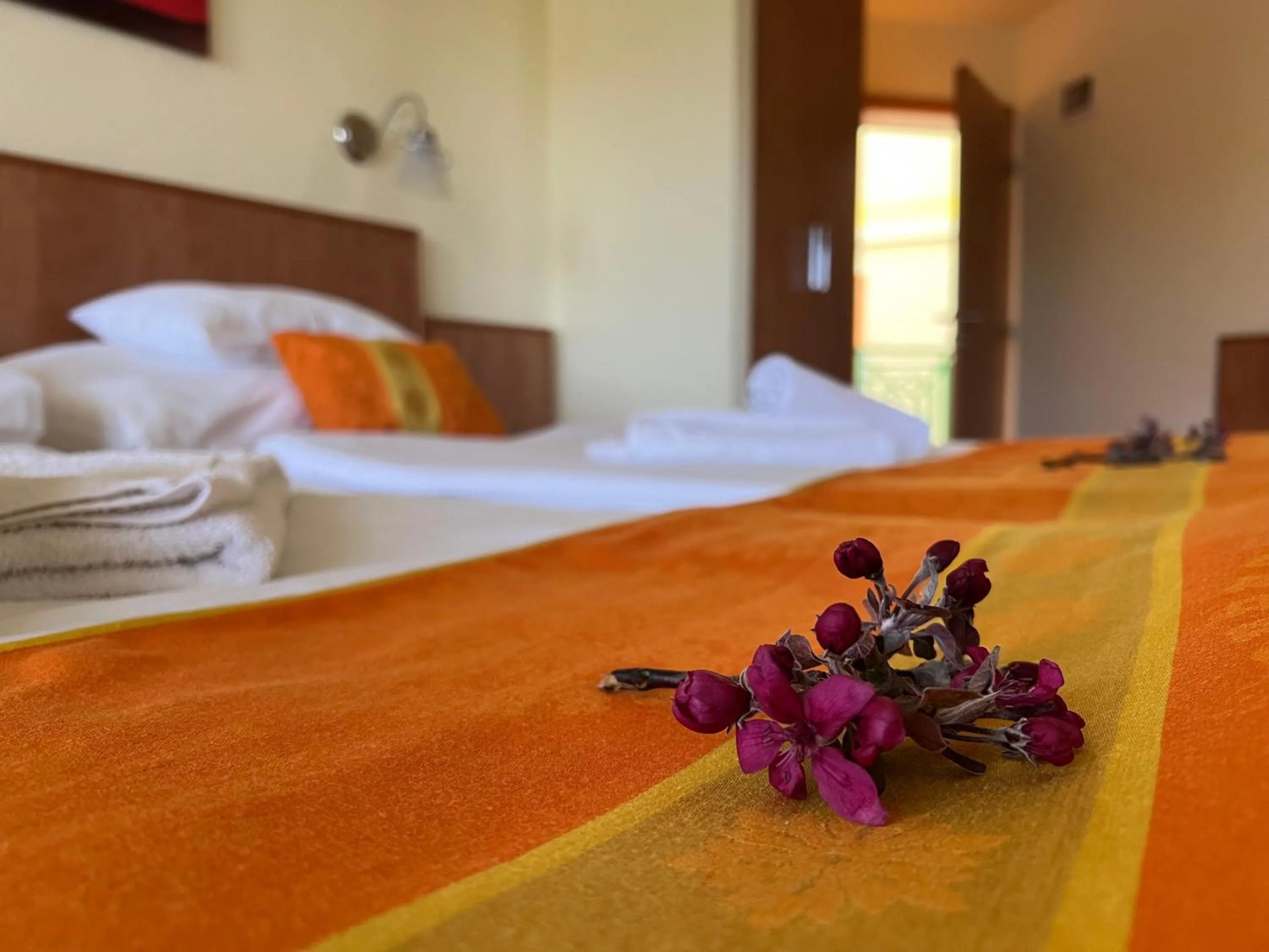 Bed in Aqua Therm Hotel