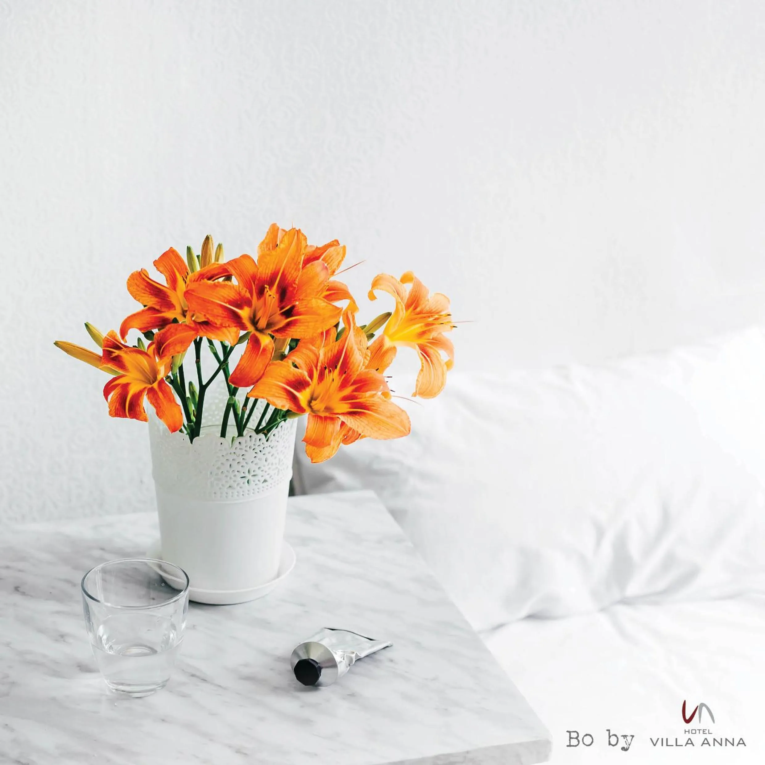 Bed in Hotel Villa Anna