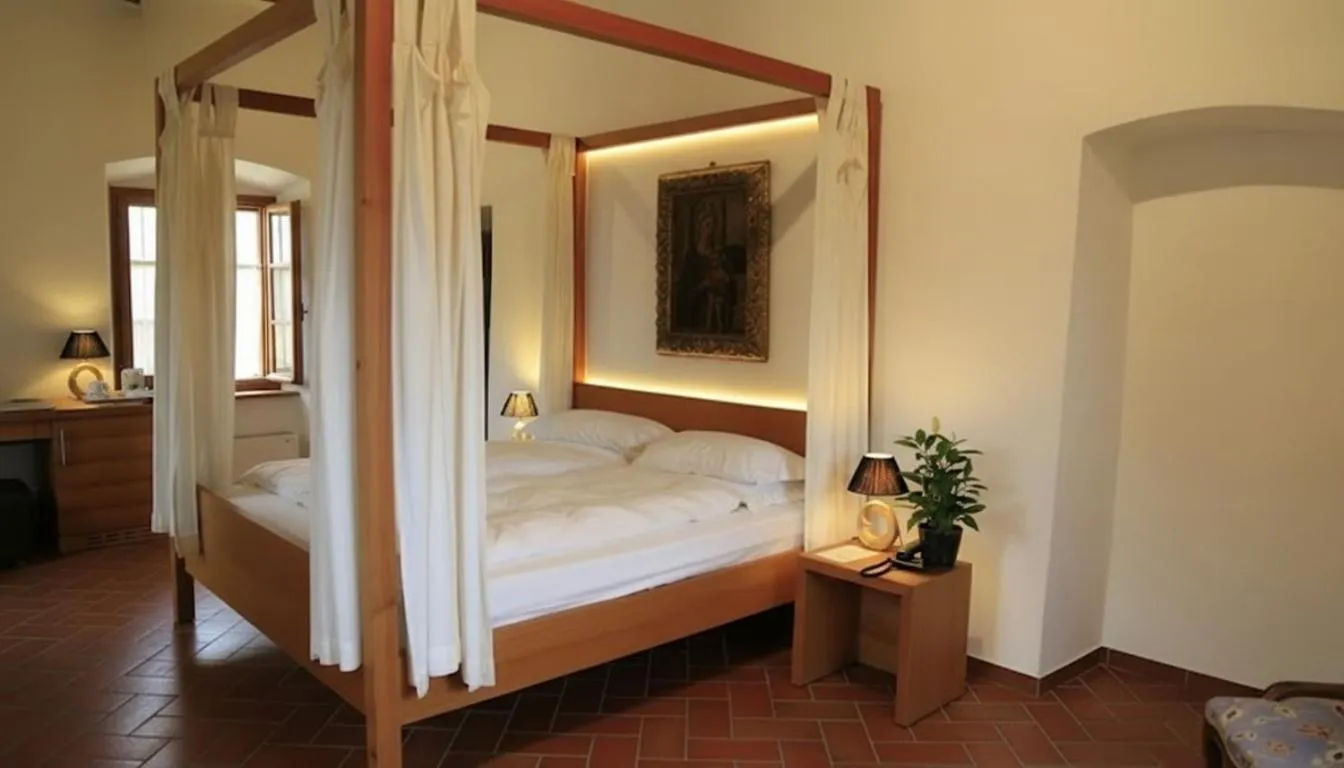 Bed in Relais Palazzo Lodron