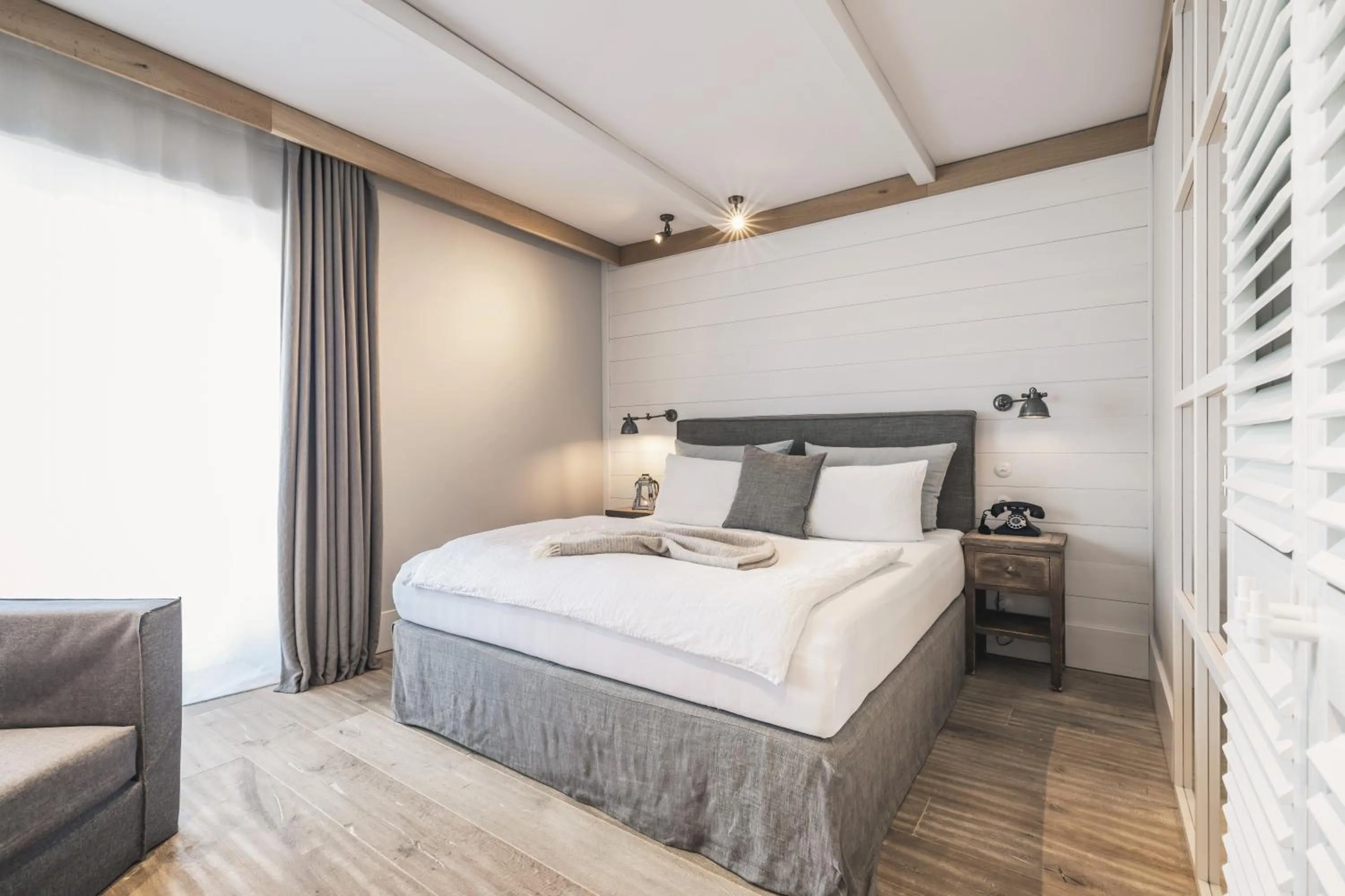 Bed in The Cozy Hotel & Lofts Timmendorfer Strand