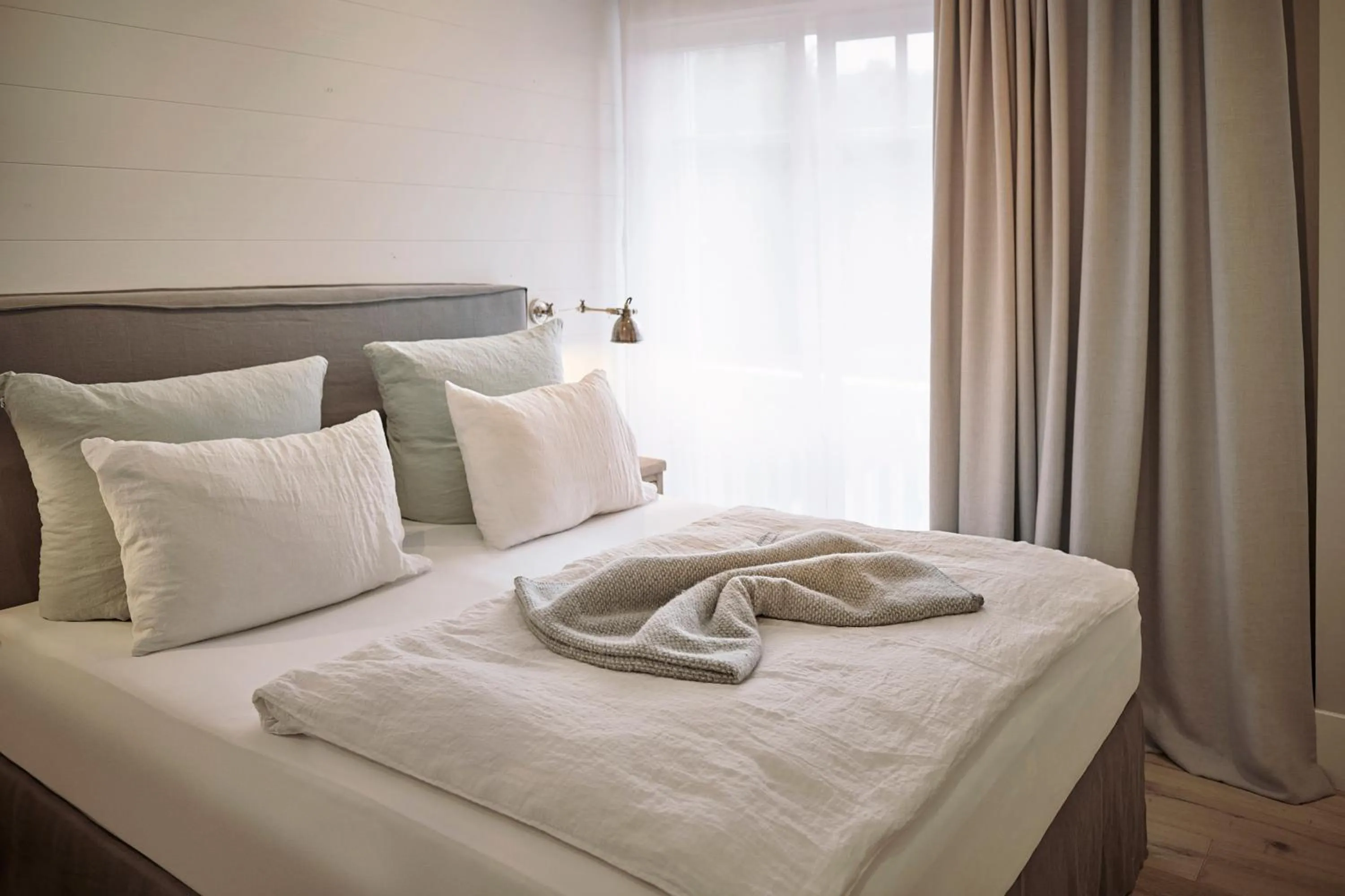 Bed in The Cozy Hotel & Lofts Timmendorfer Strand