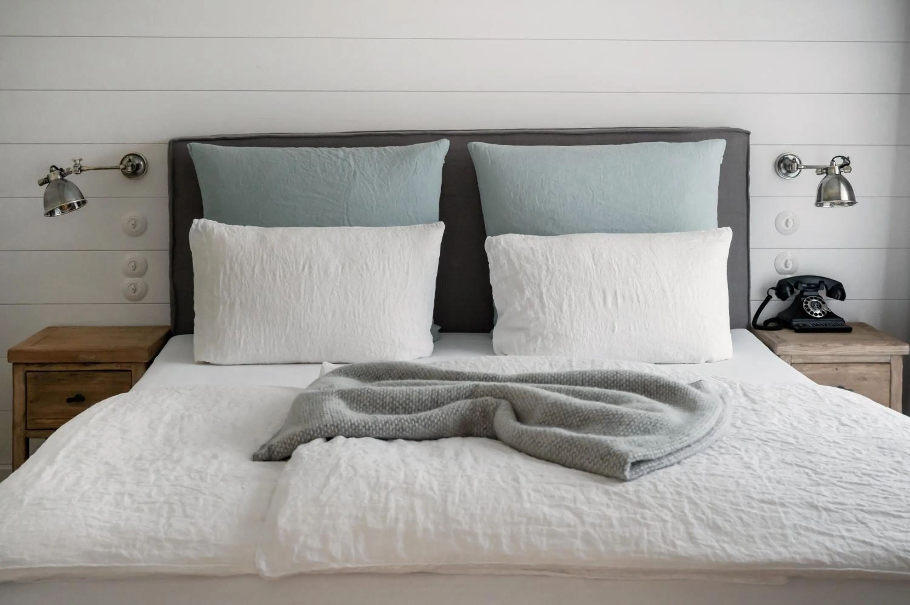 Bed in The Cozy Hotel & Lofts Timmendorfer Strand