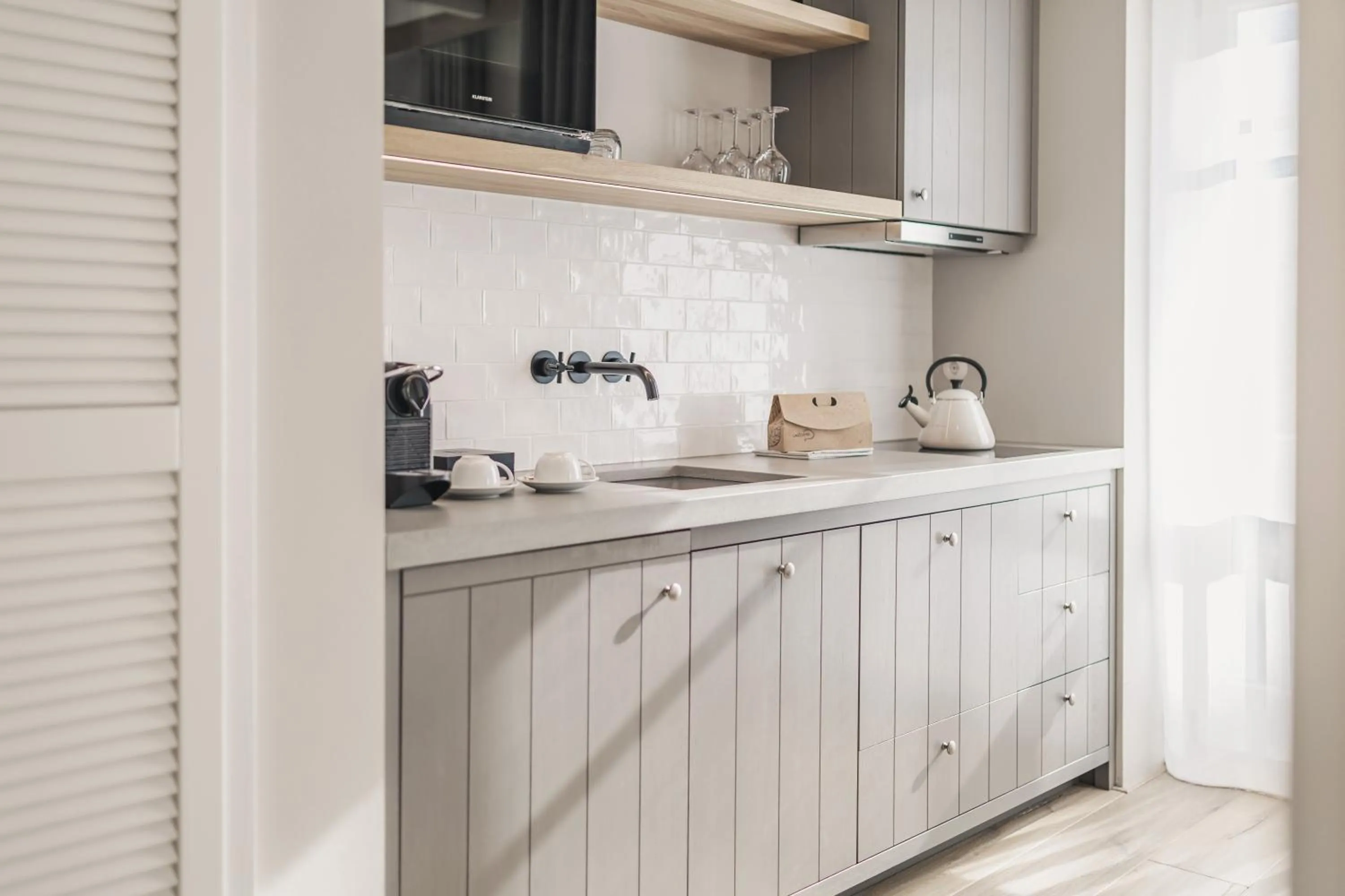 kitchen in The Cozy Hotel & Lofts Timmendorfer Strand