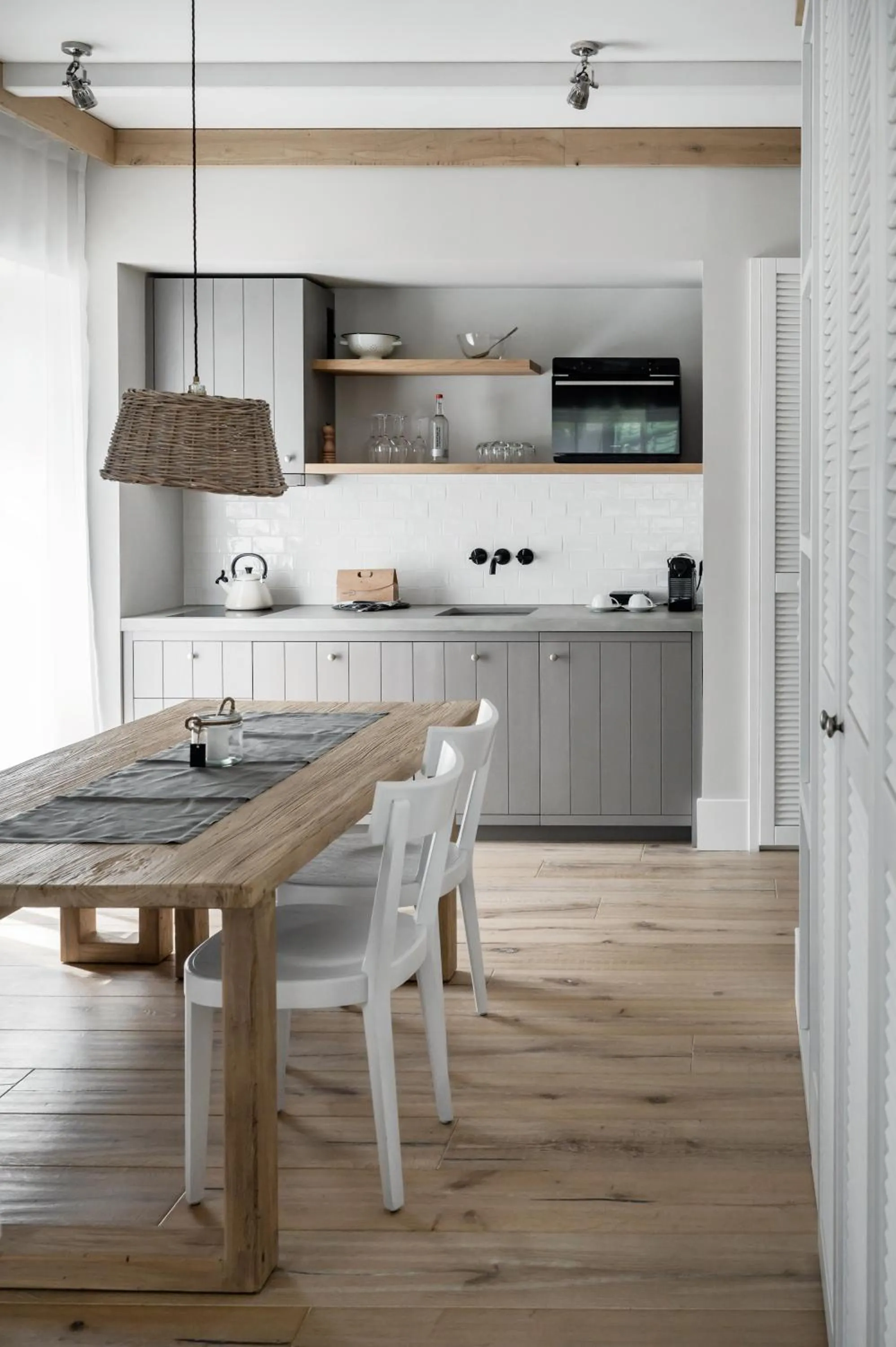 Kitchen or kitchenette in The Cozy Hotel & Lofts Timmendorfer Strand