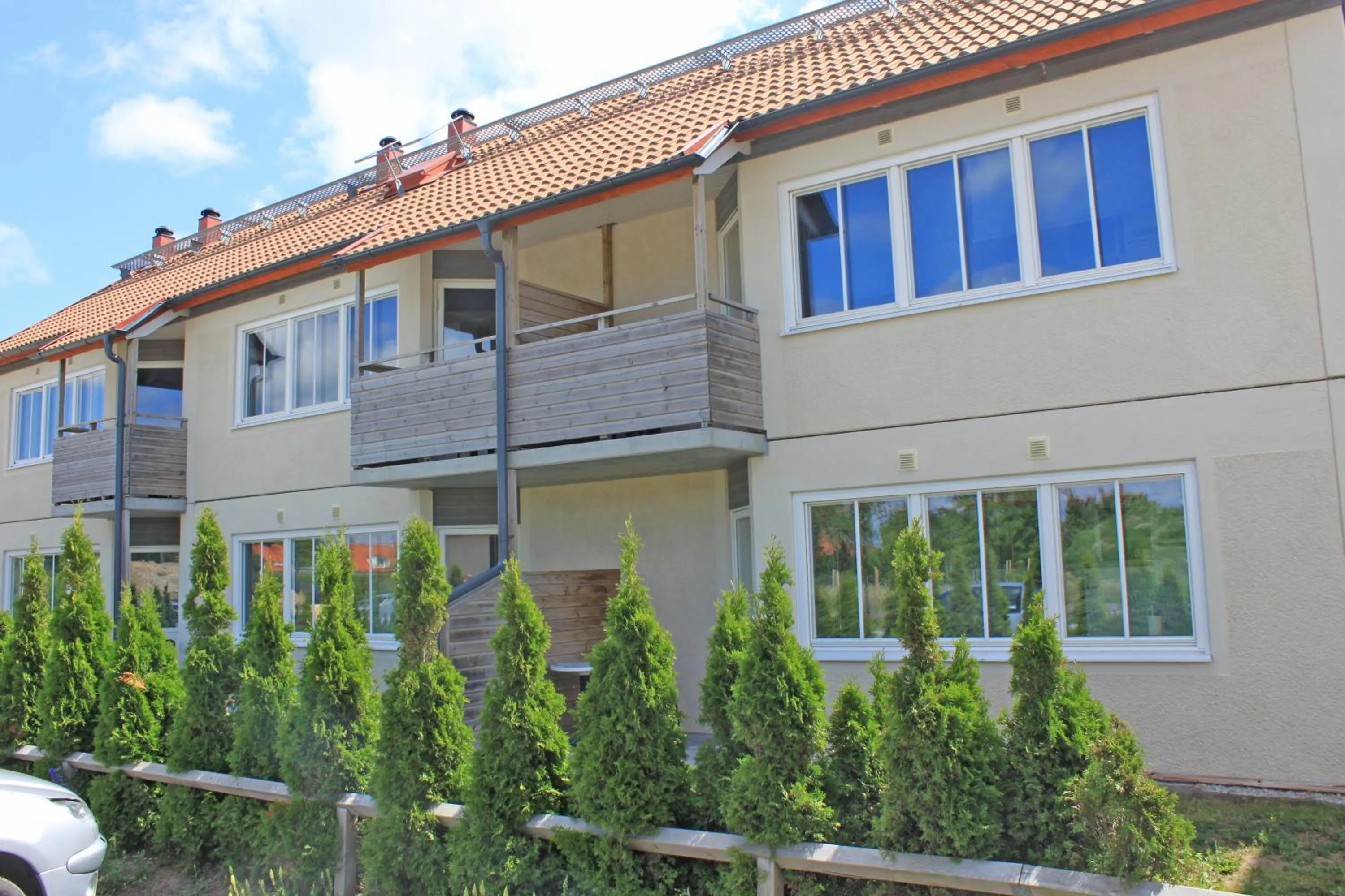 Facade/entrance in Volontärgatan - Visby Lägenhetshotell