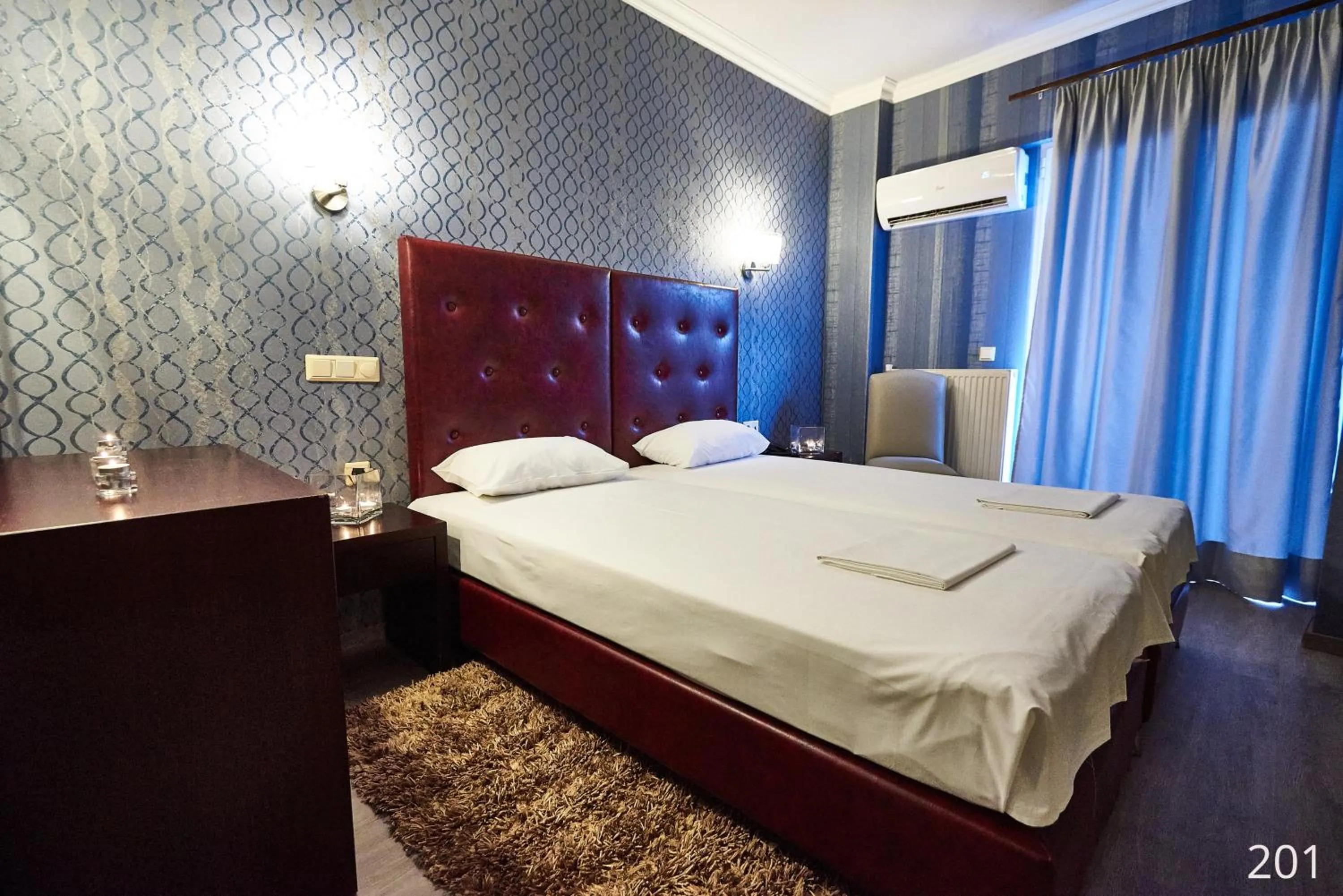 Bed in Atlantic Hotel