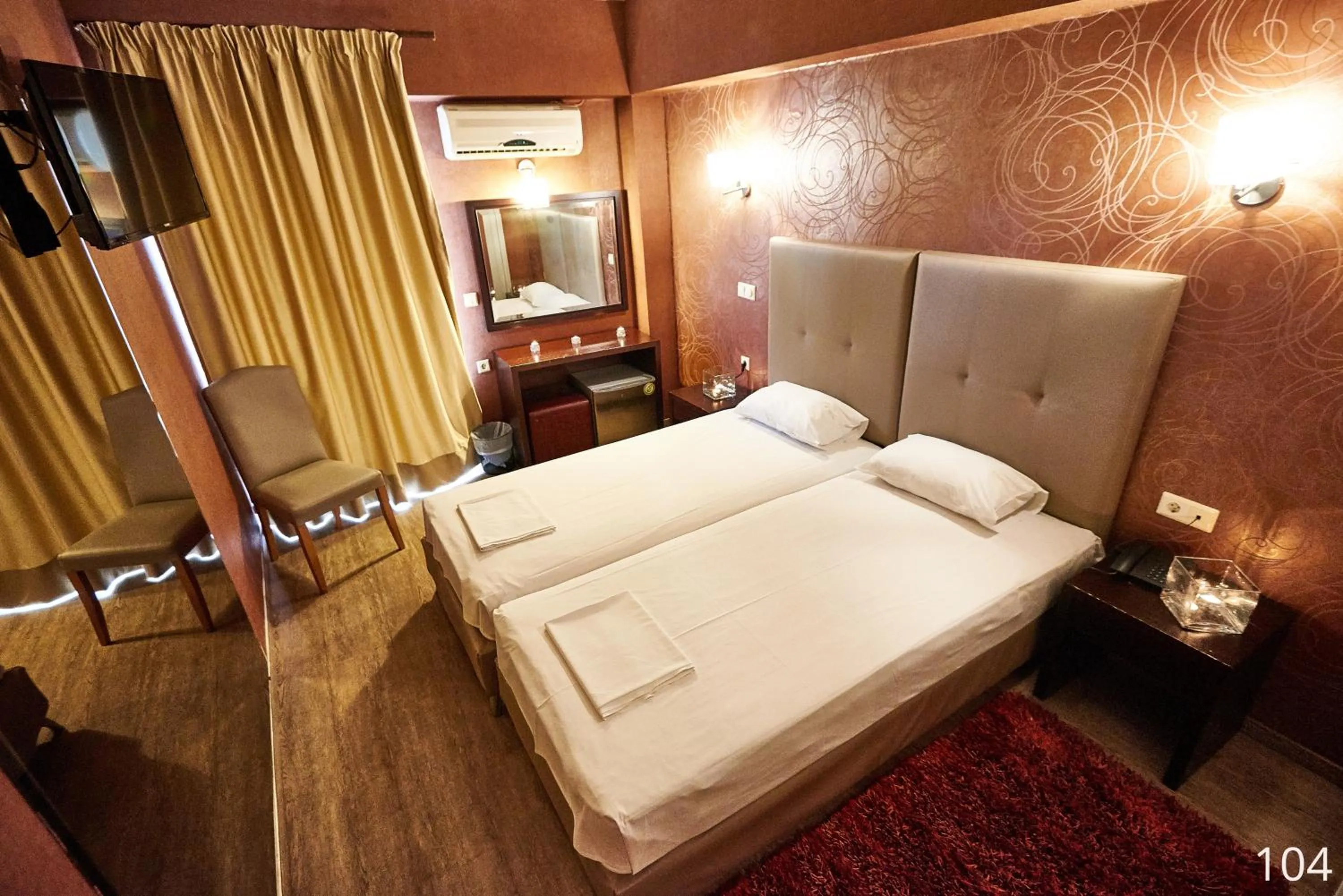 Bed in Atlantic Hotel