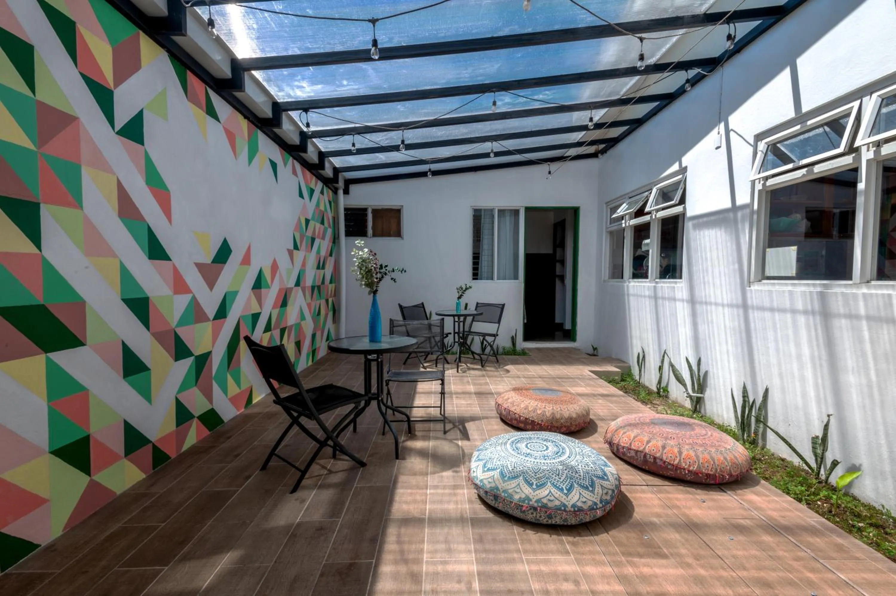 Patio in Capital Hostel de Ciudad