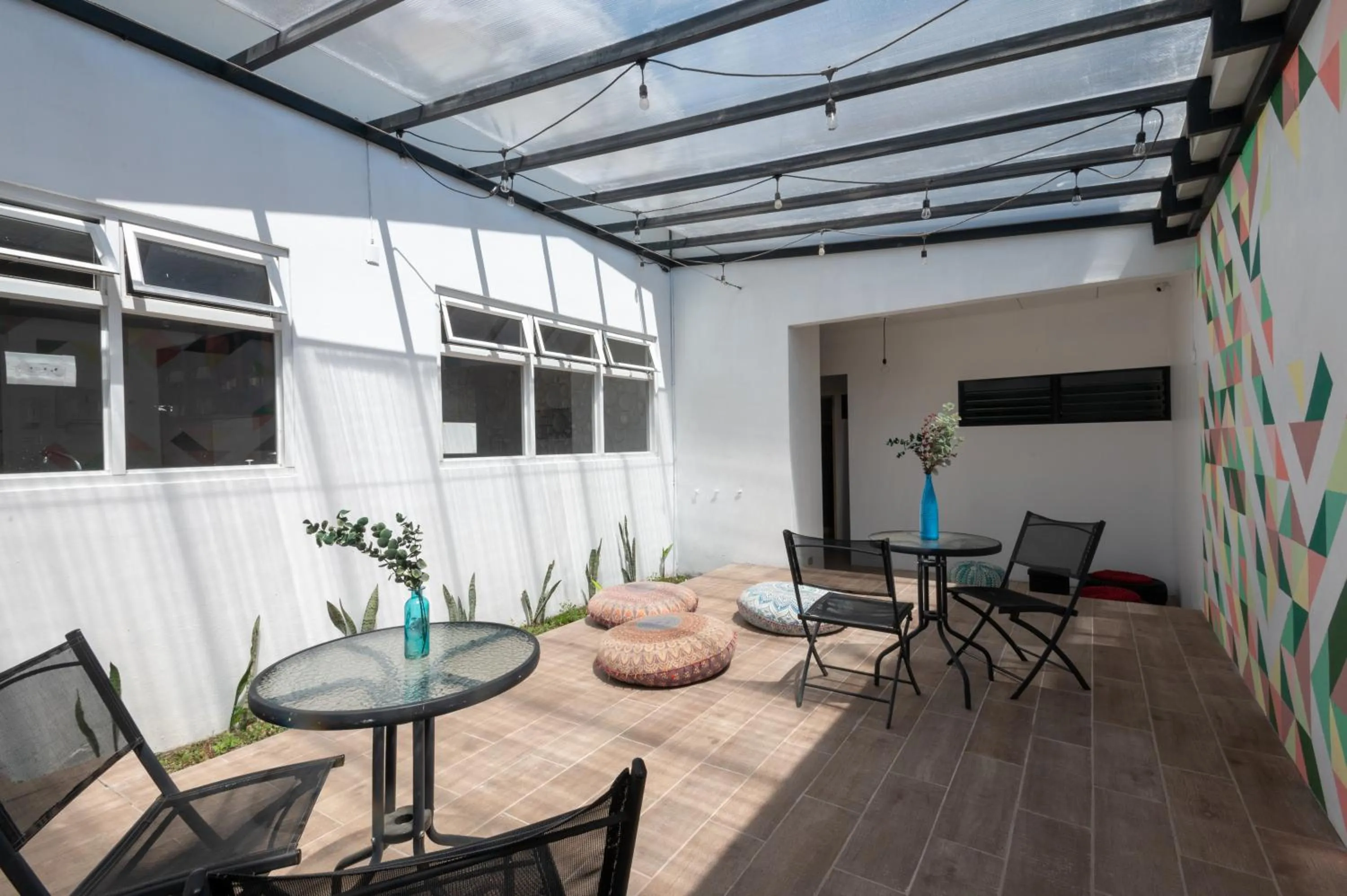 Patio in Capital Hostel de Ciudad