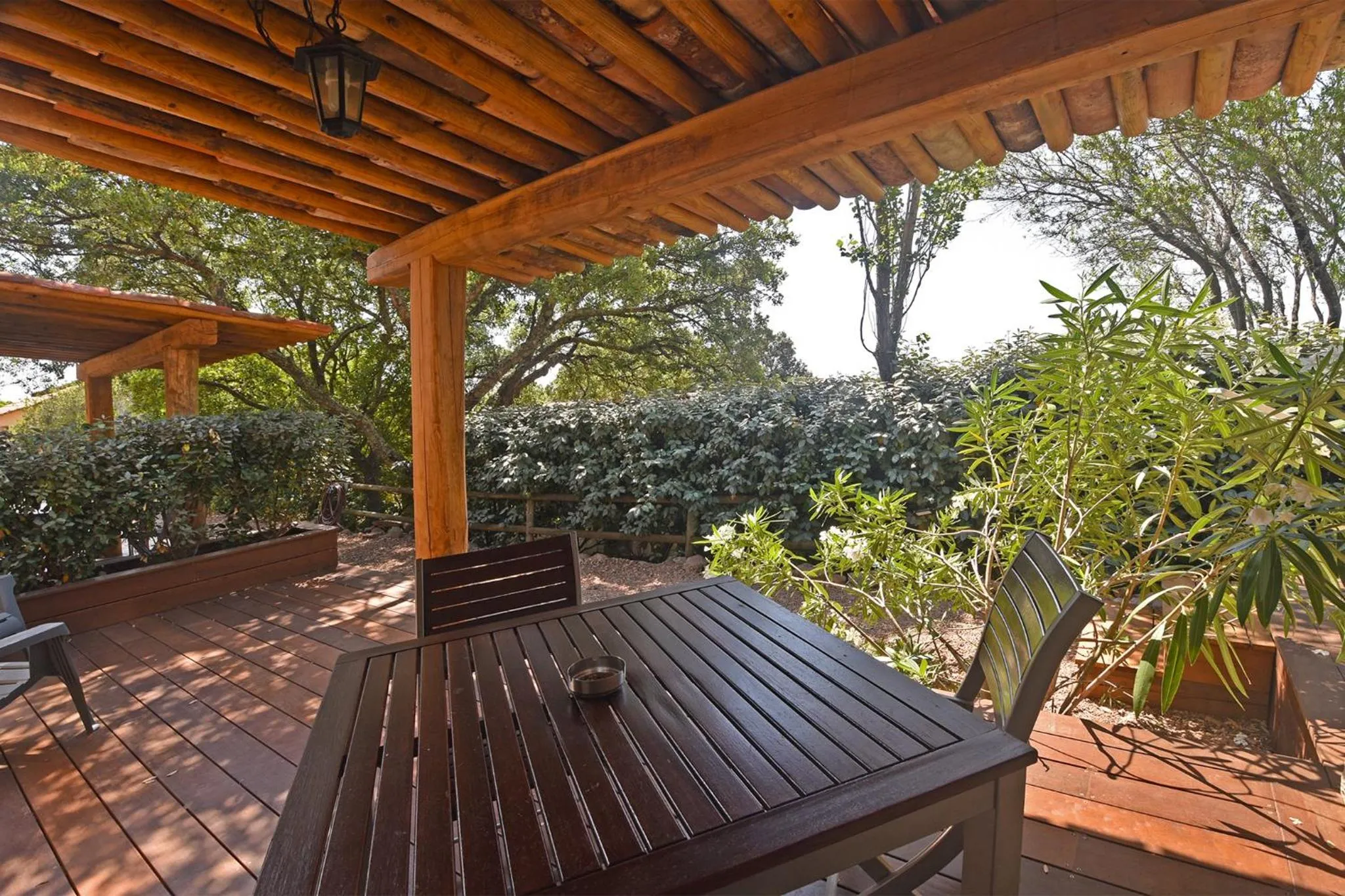 Patio in Bungalows Du Maquis