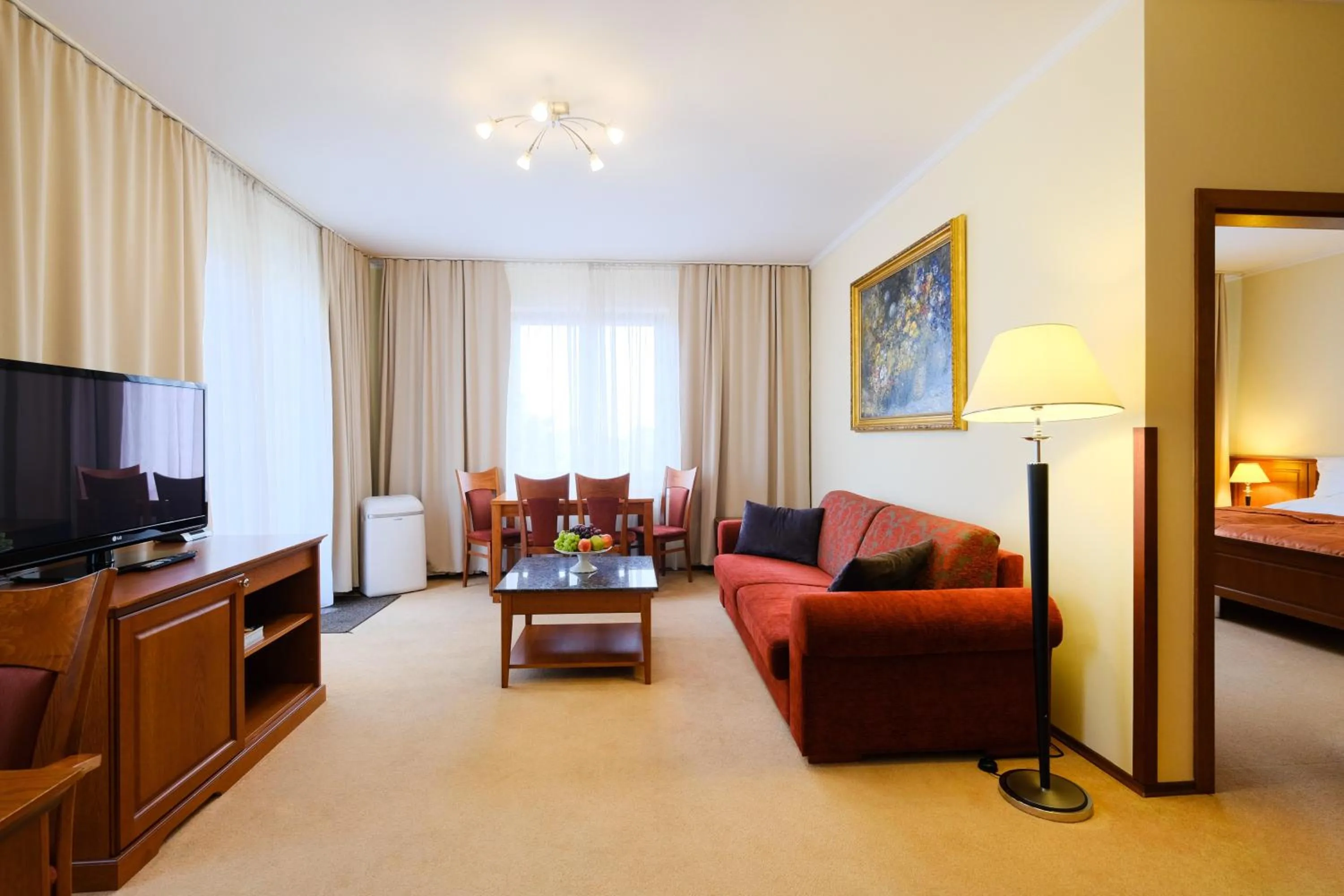 Seating area in Hotel Matyšák