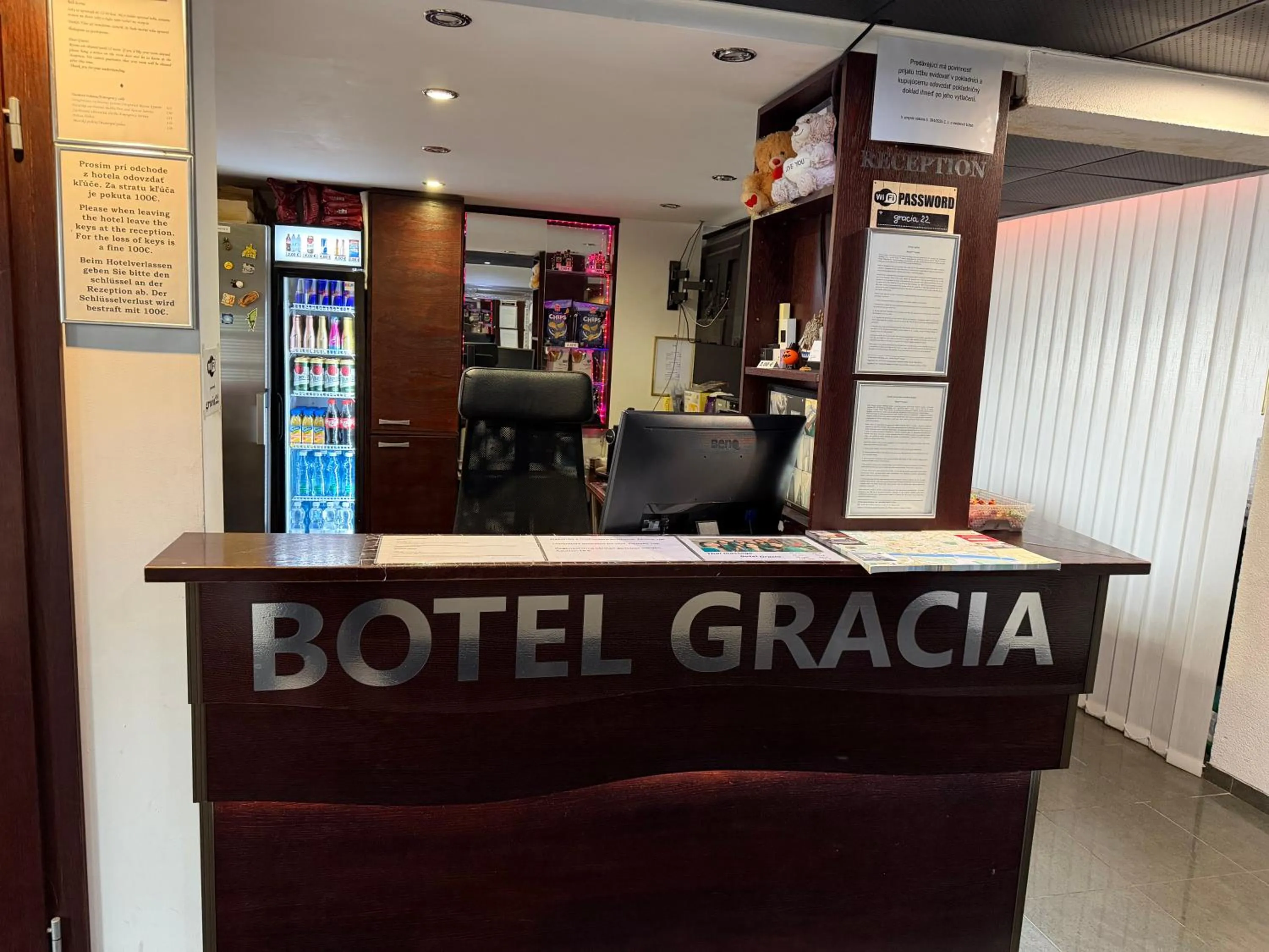 Lobby or reception in Botel Gracia