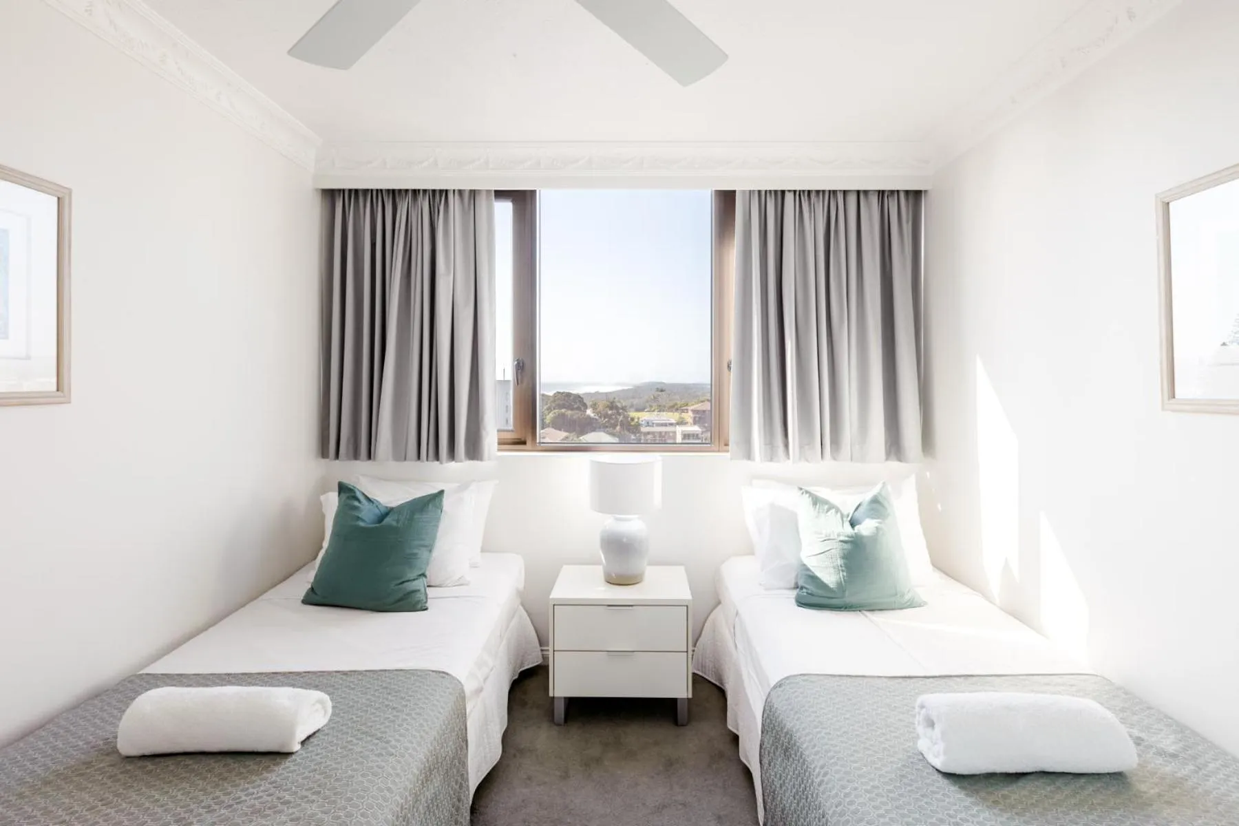 Bed in Columbia Beachfront Apartments on Rainbow Bay