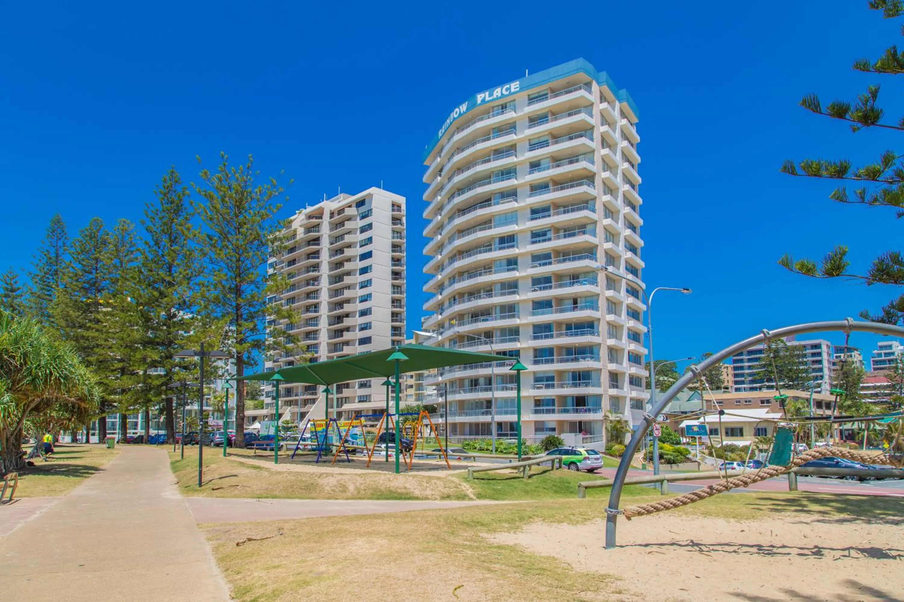 Property building in Columbia Beachfront Apartments on Rainbow Bay