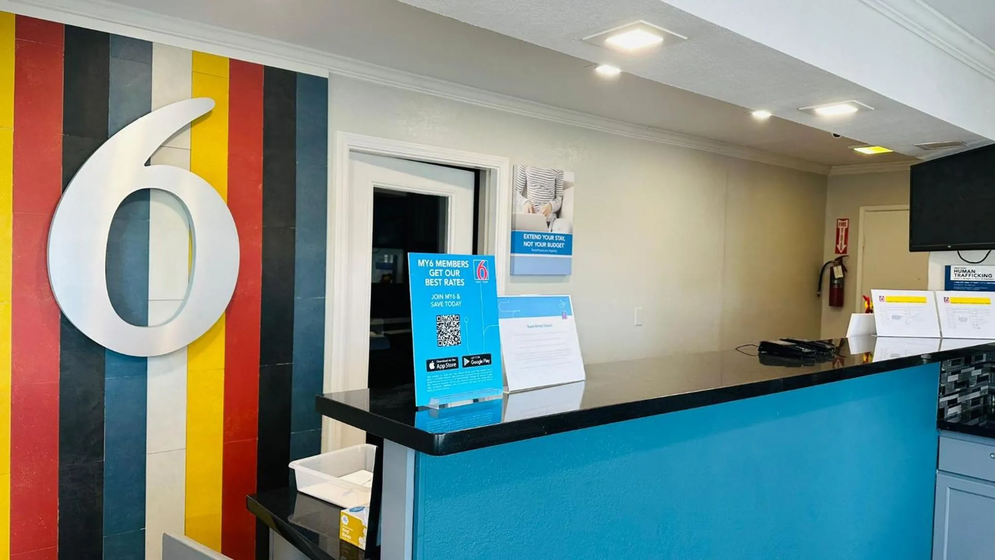 Lobby or reception in Studio 6 Suites San Ysidro CA San Diego South Bay