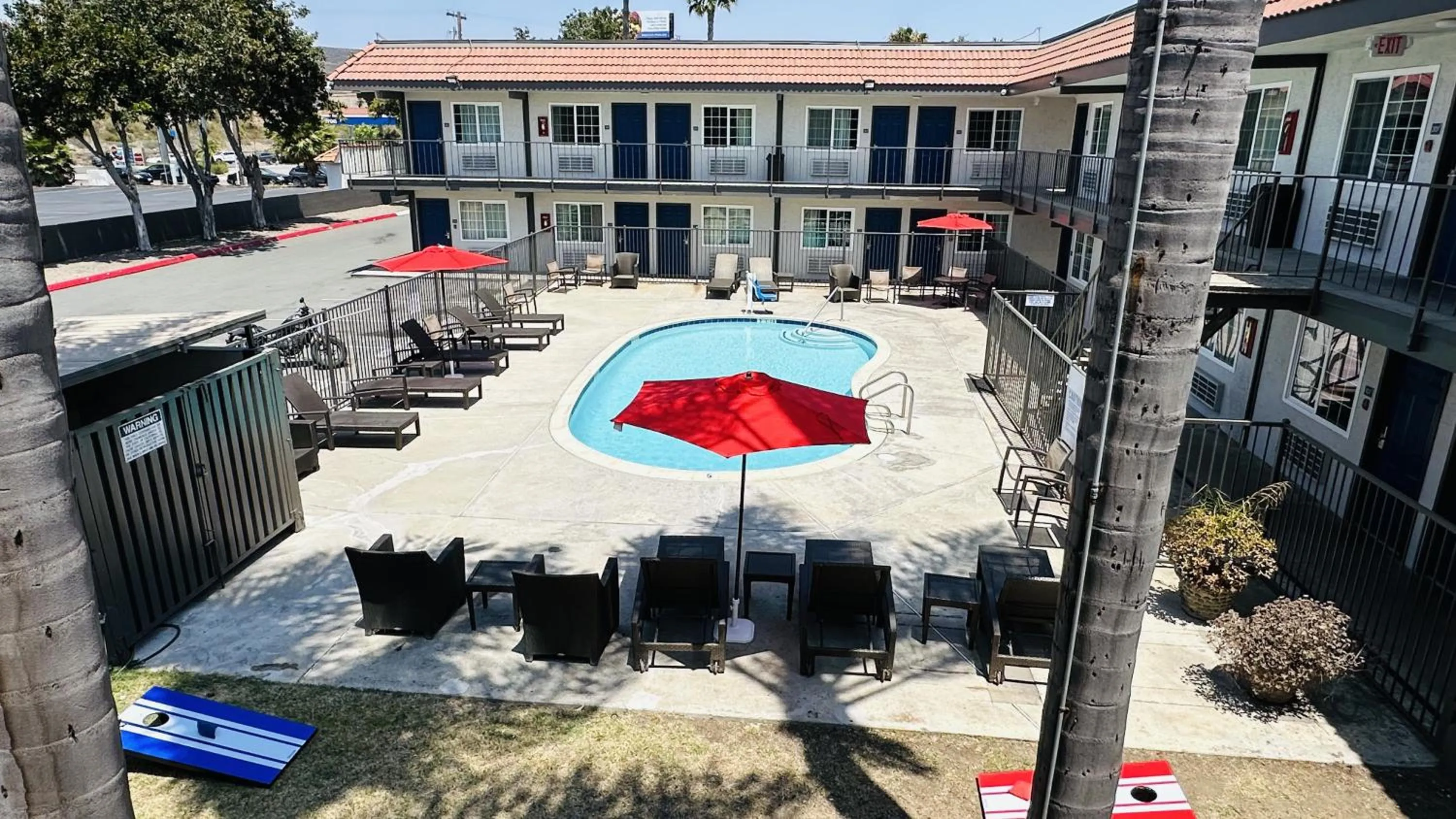 Swimming pool in Studio 6 Suites San Ysidro CA San Diego South Bay